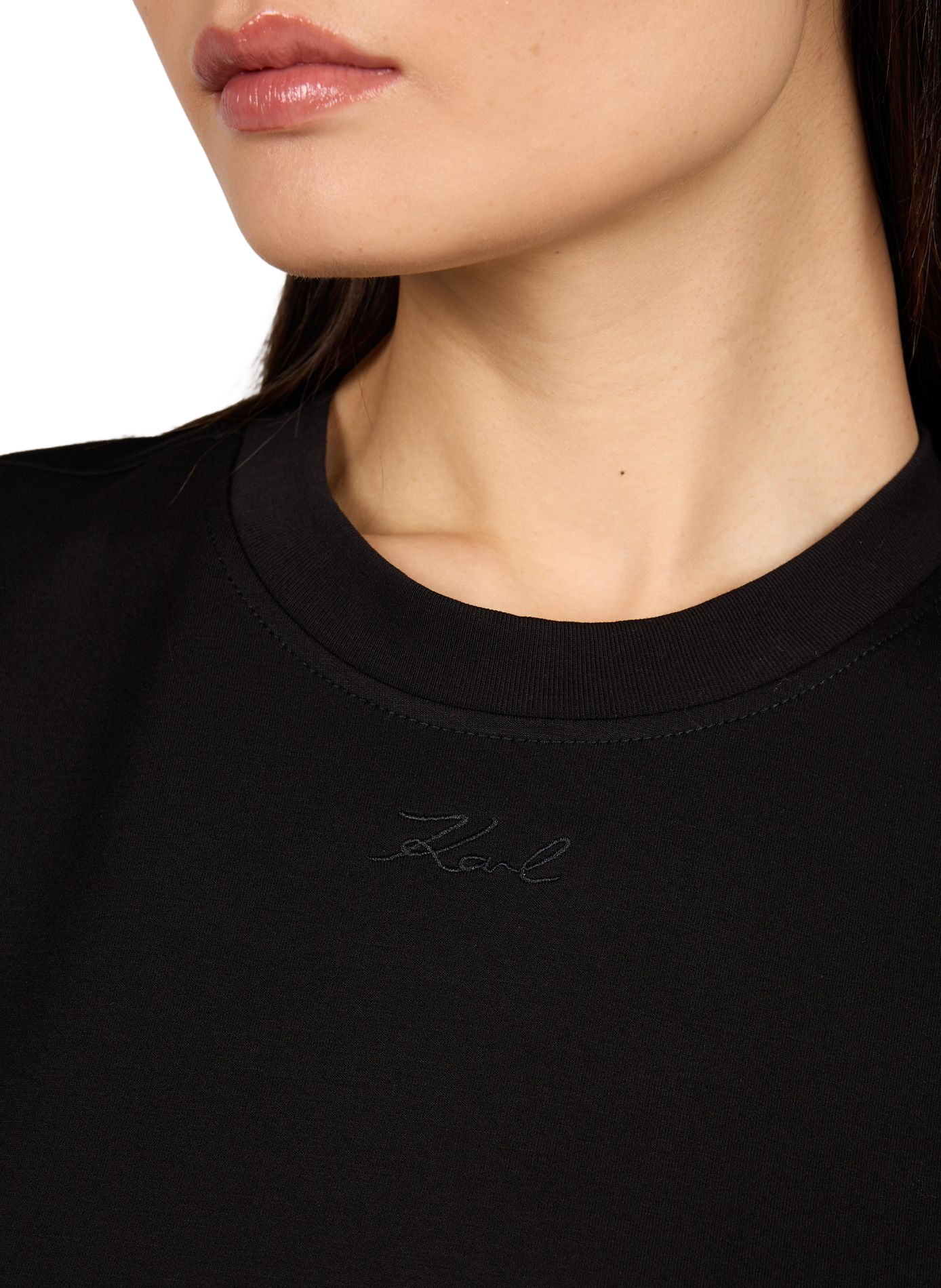 Round neck sweatshirt KARL LAGERFELD Black