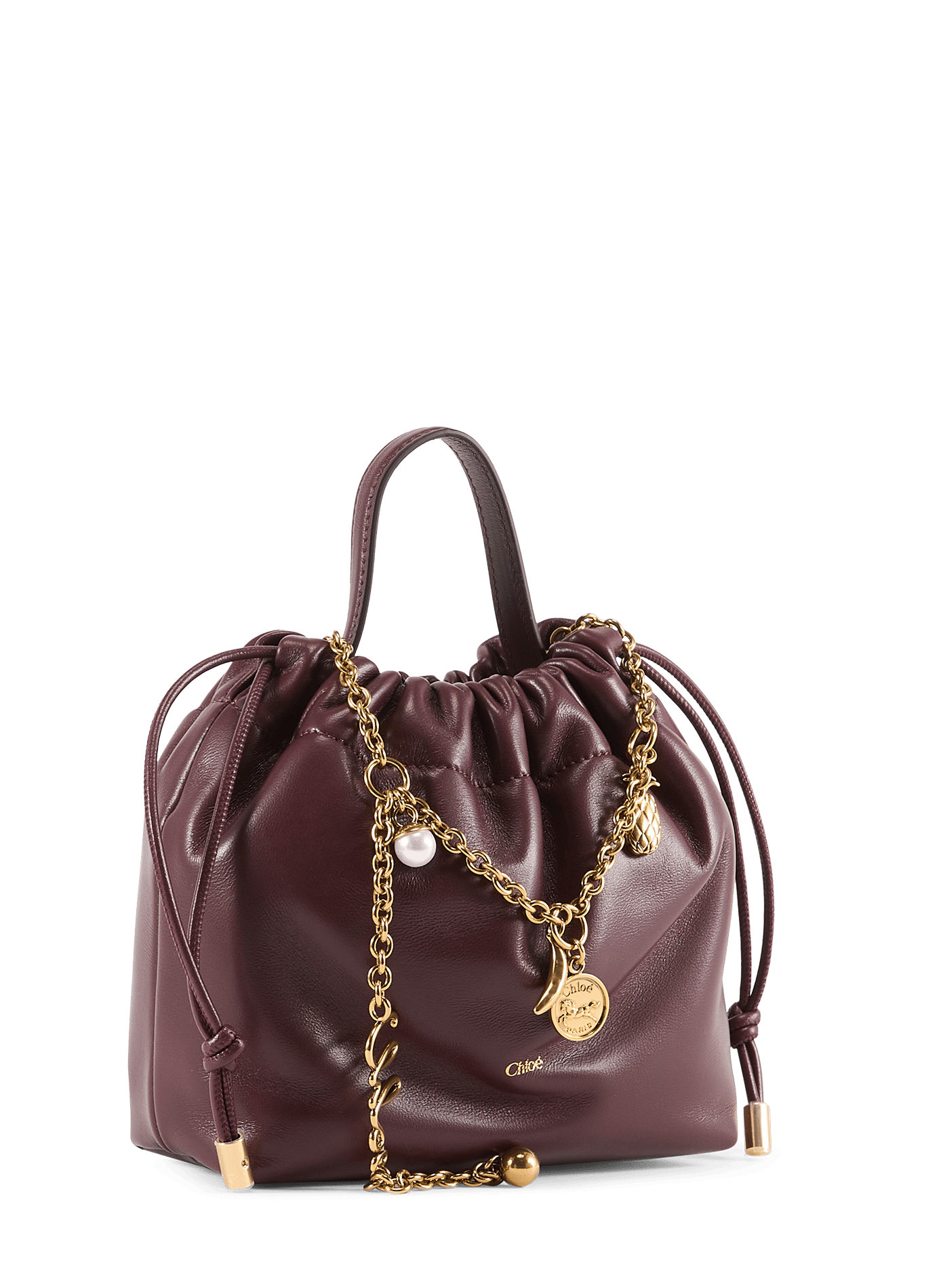 Ketten-Schultertaschen CHLOÉ Rot
