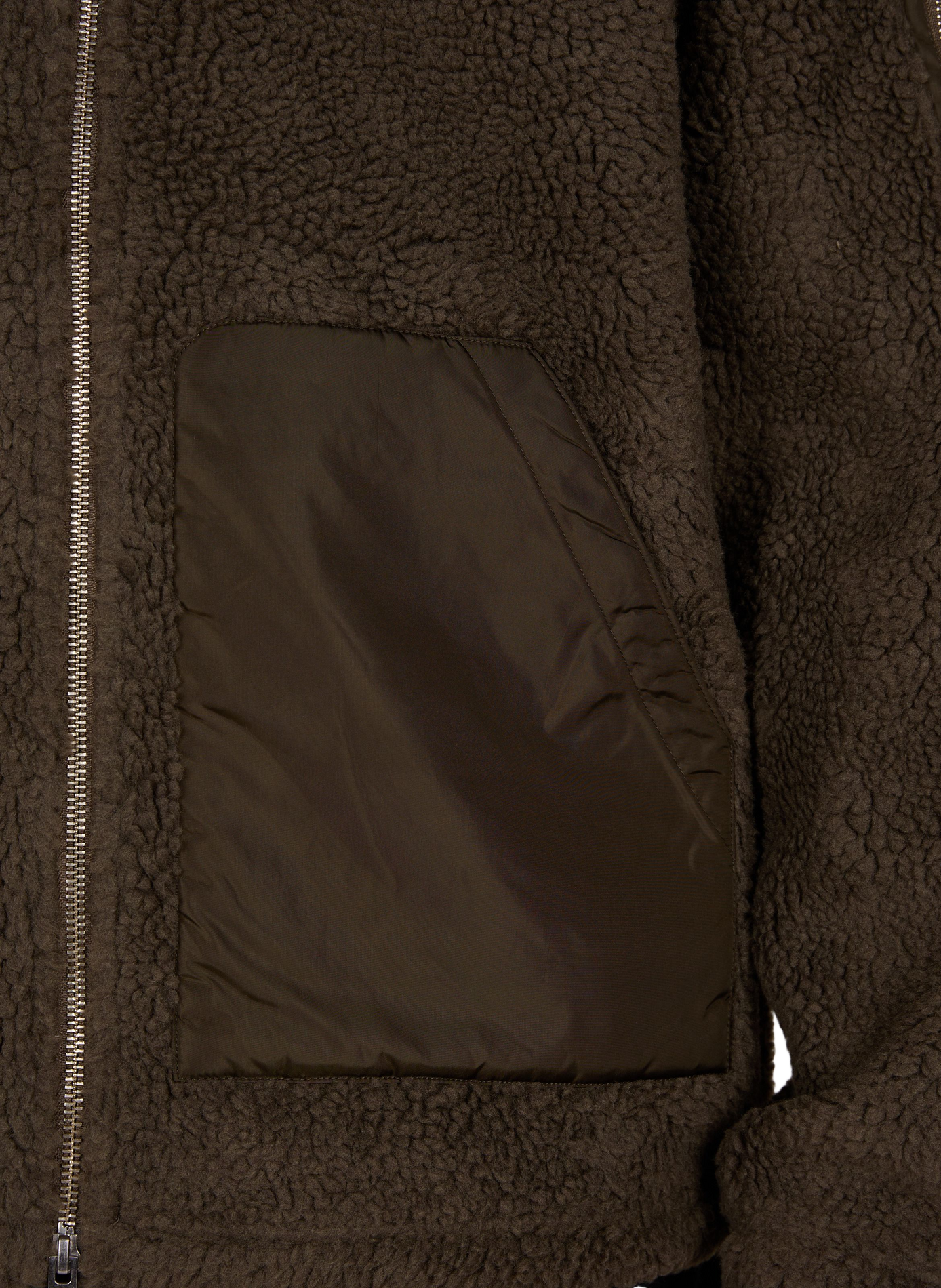 Flauschige Teddyweste mit Kragen AIGLE Braun