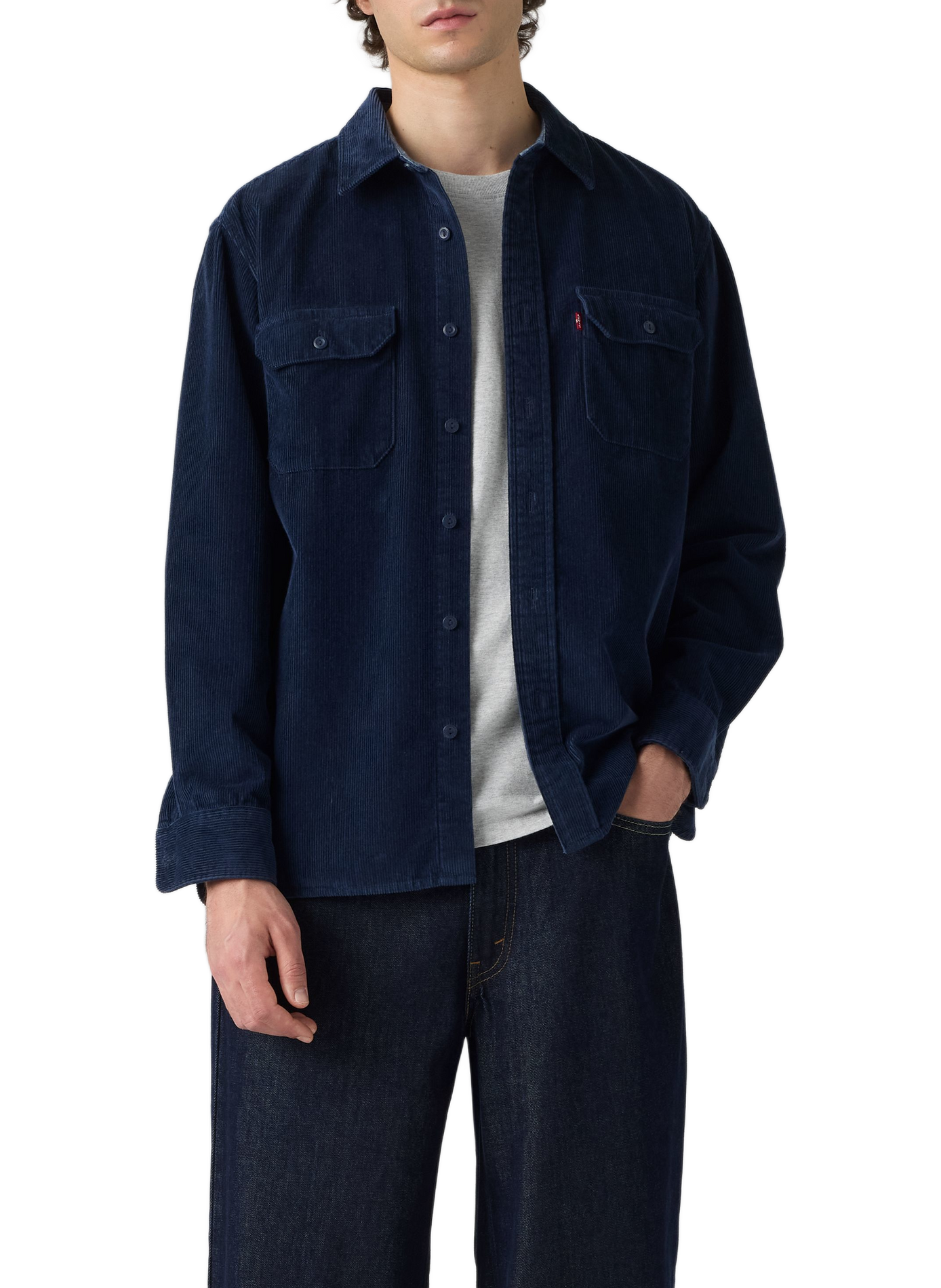 Weißes Overshirt LEVI'S Blau
