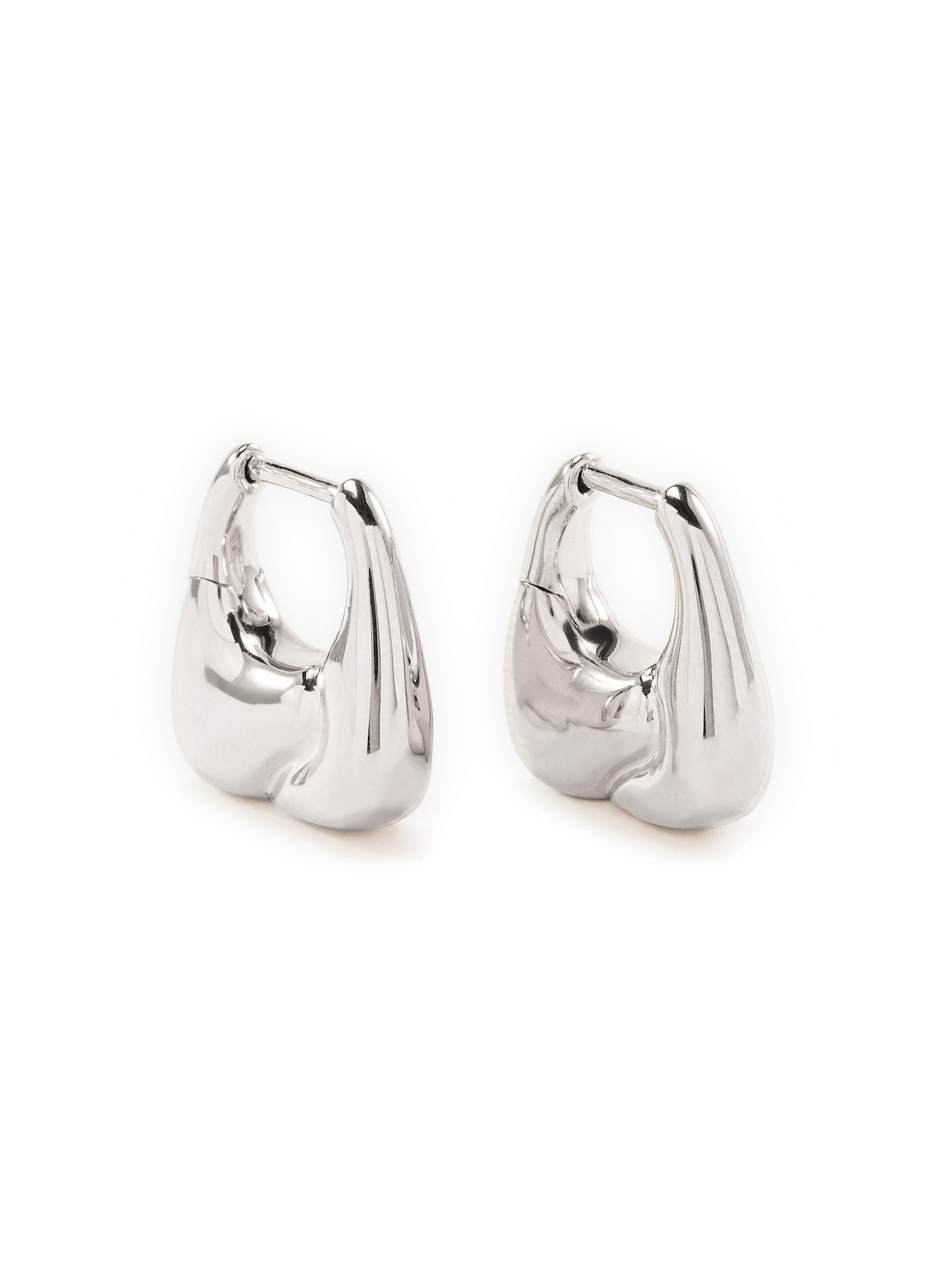 Boucles d'oreilles Weekender Huggie en argent MARIA BLACK Argent