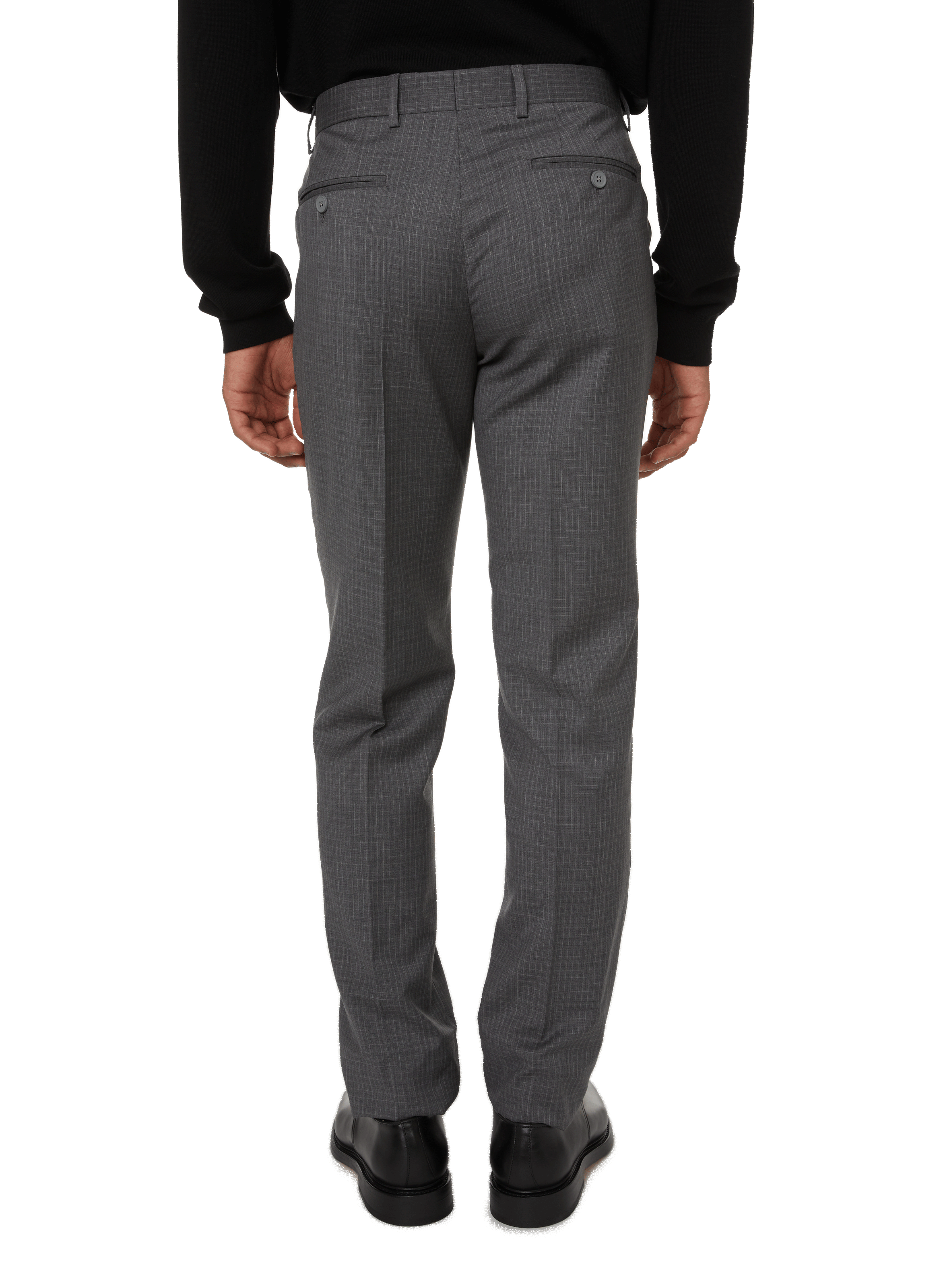 Wool check suit trousers SAISON 1865 Multicolour