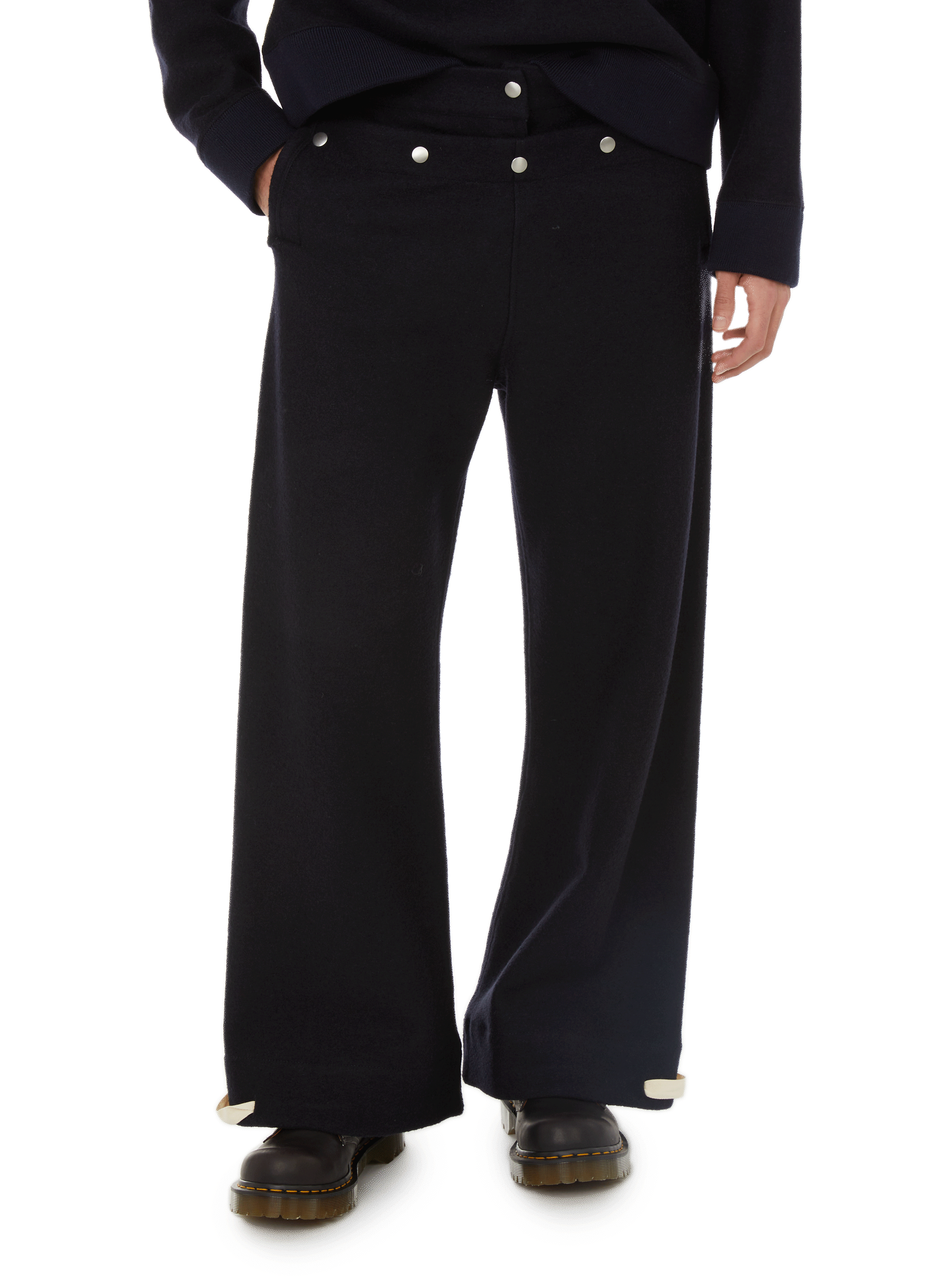 JIL SANDER Wool trousers Blue