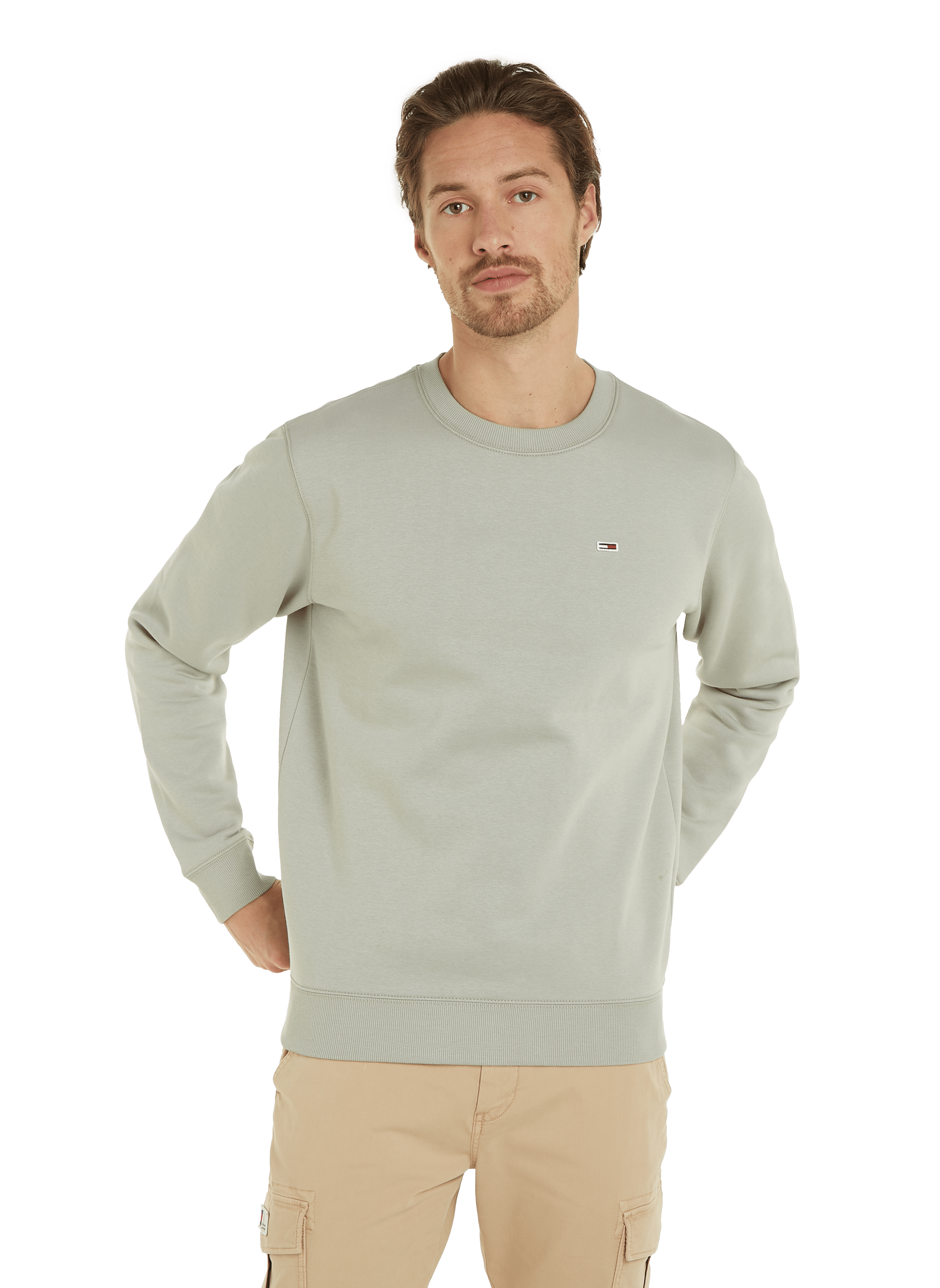 Sweat uni TOMMY HILFIGER Vert