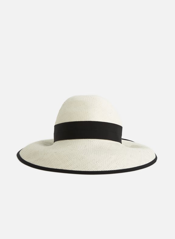 Straw hat White by DORIA 1905 DORIA 1905 Straw hat White