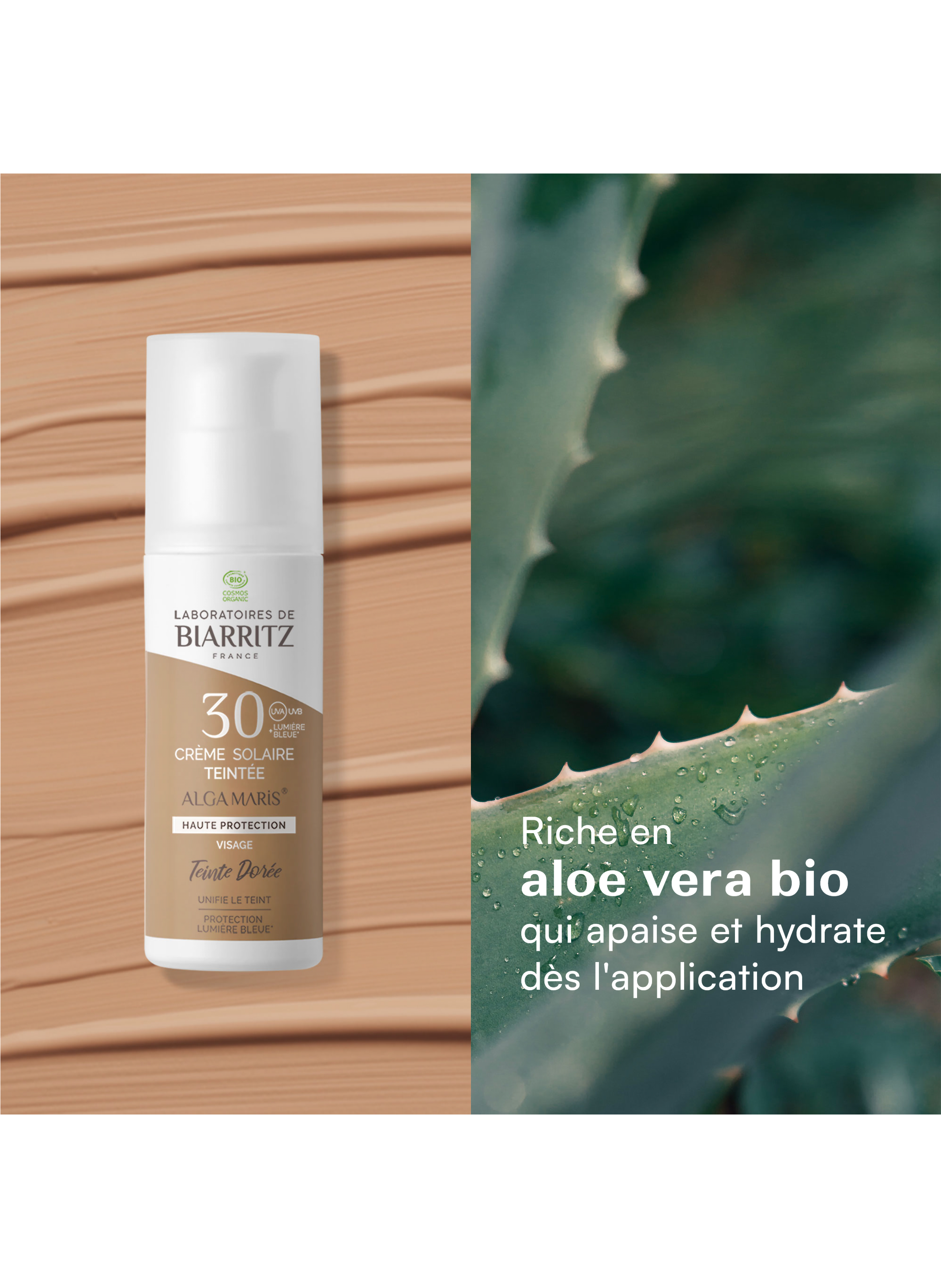 Alga Maris - SPF 30 Tinted Face Sun Cream - Golden LABORATOIRES DE BIARRITZ No color