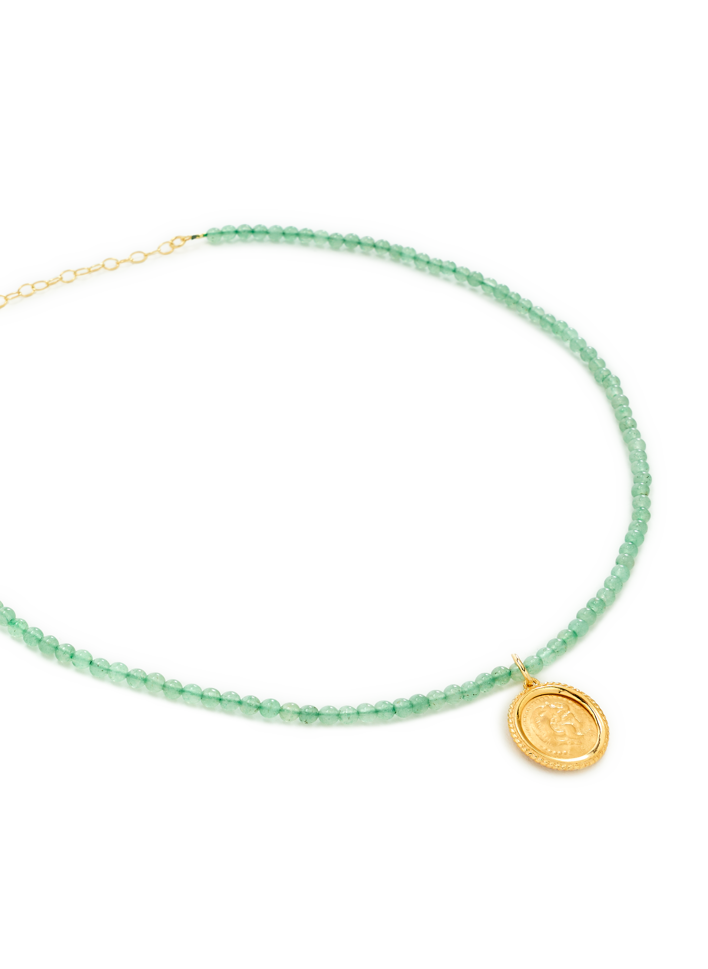 Collier Hercules en pierre aventurine HERMINA ATHENS Vert