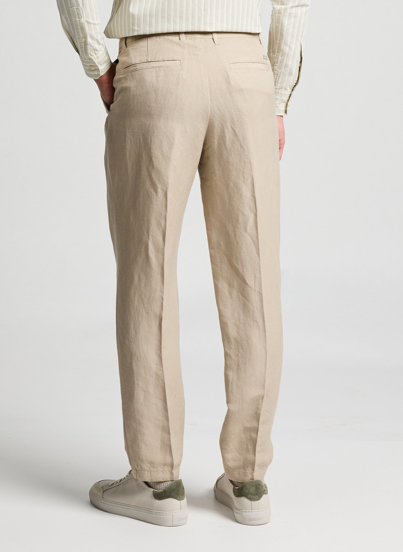 Pantalon en lin mélangé ARMANI EXCHANGE Beige