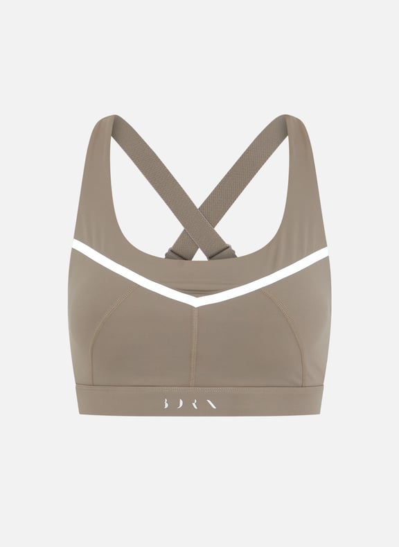 Soutien-gorge de sport à maintien élevé luna Gris by BORN LIVING YOGA BORN LIVING YOGA Soutien-gorge de sport à maintien élevé luna Gris