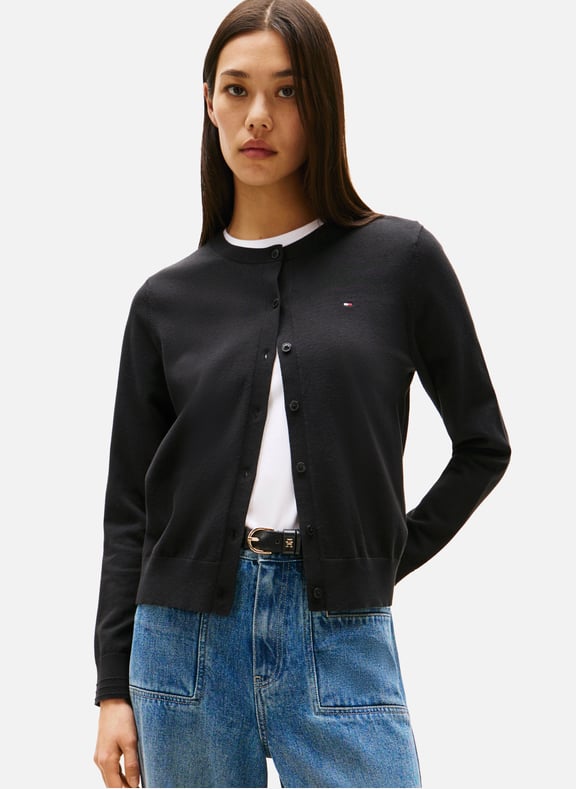 Cotton blend jacket Black by TOMMY HILFIGER TOMMY HILFIGER Cotton blend jacket Black