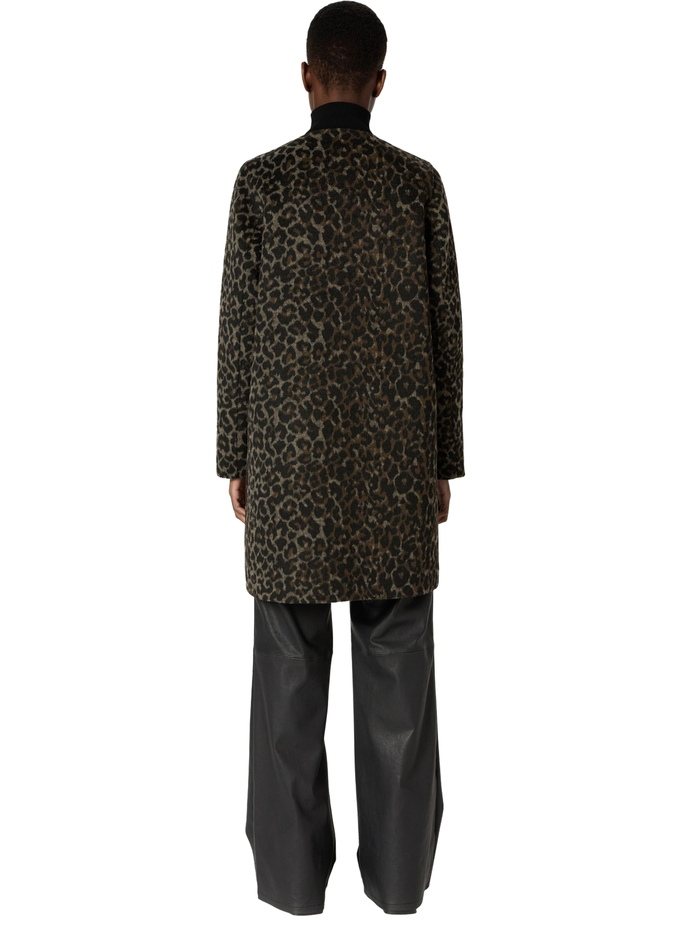 Manteau réversible léopard et uni - matilda GERARD DAREL Marron