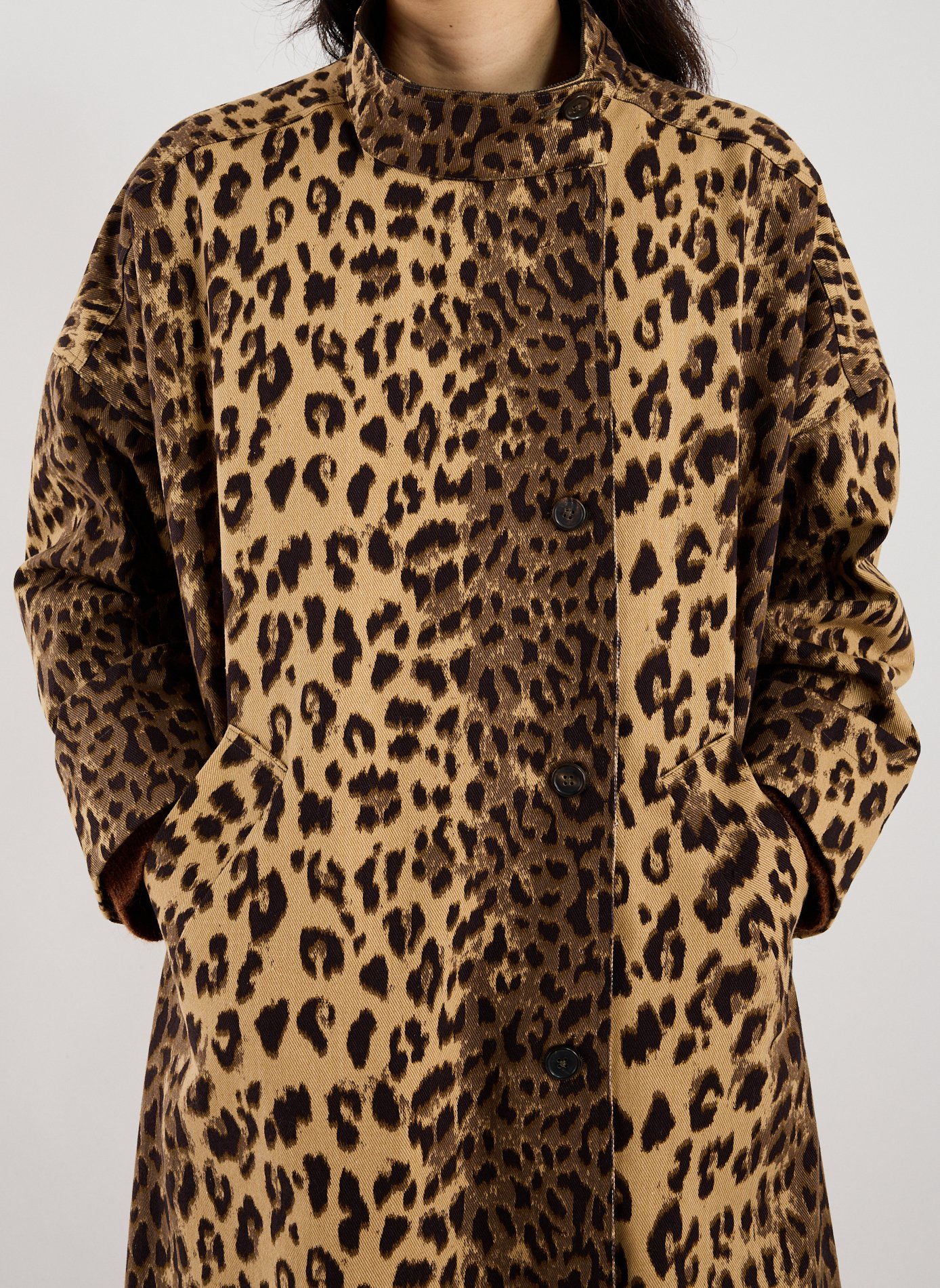 Manteau à imprimé léopard en coton BELLEROSE Multicolore