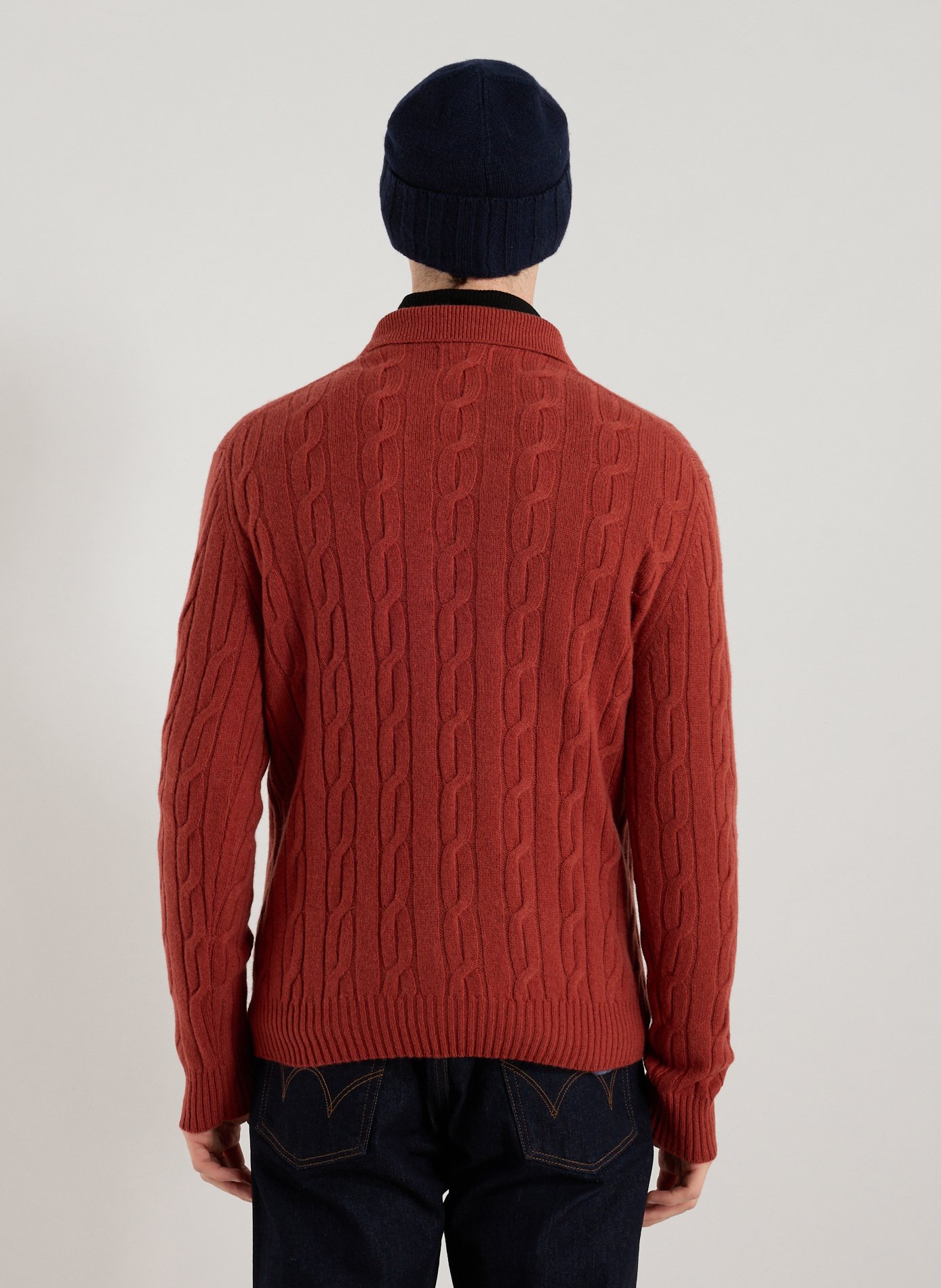 Wool sweater with buttoned collar GANT Orange