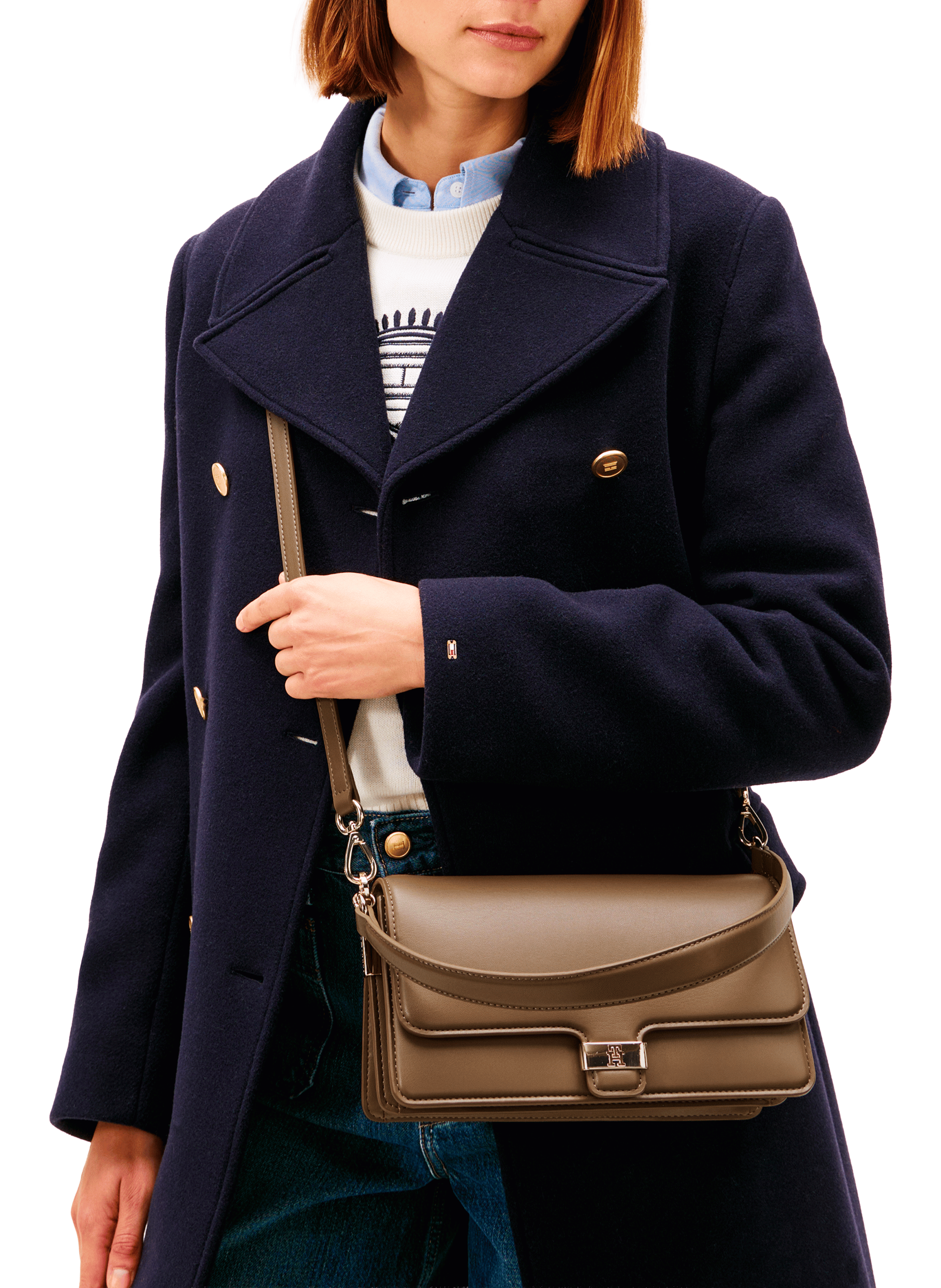 Sac à bandoulière Heritage TOMMY HILFIGER Marron