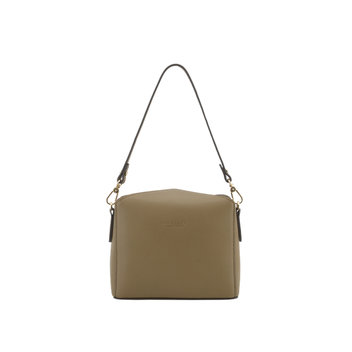 Cassetta cuir - sac porté travers POURCHET Kaki