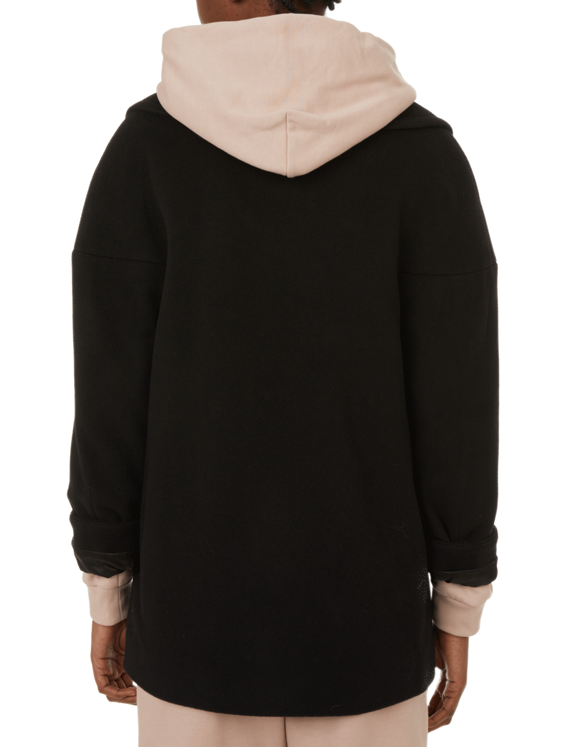 Short coat in blended cashmere THE SOCIAL SUNDAY Black