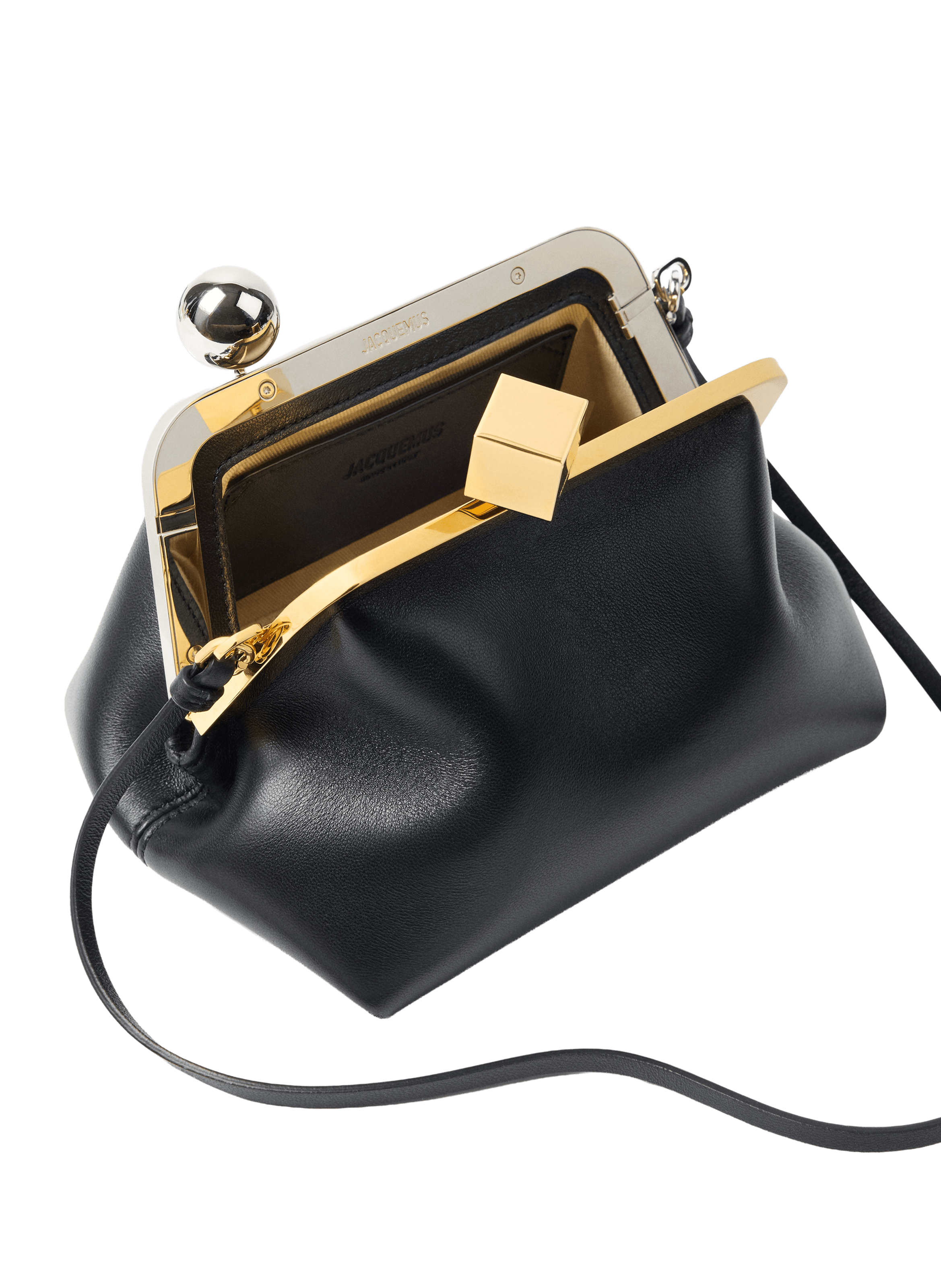 Bag Le Berlingot in leather JACQUEMUS Black