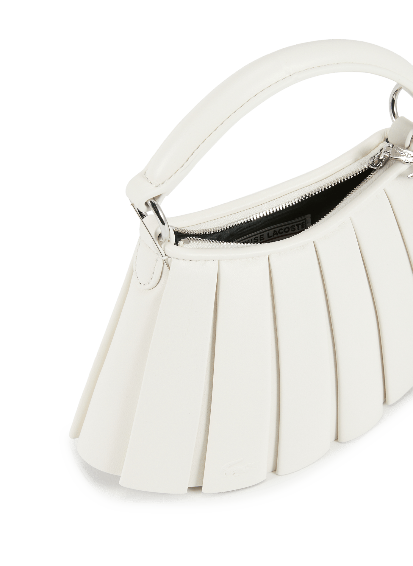 Mini sac Lenglen en cuir LACOSTE Blanc