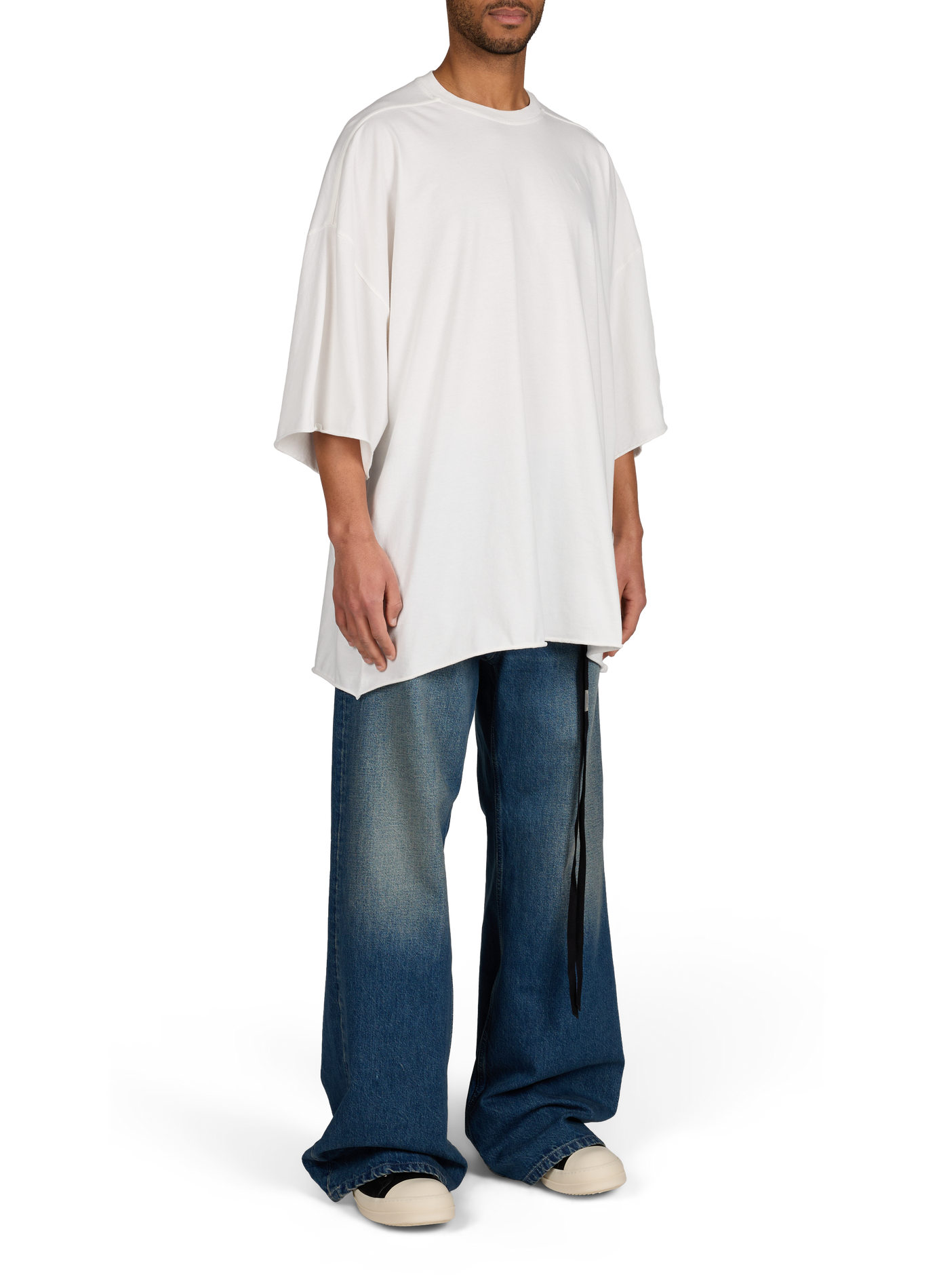 T-shirt manches courtes en coton RICK OWENS Noir