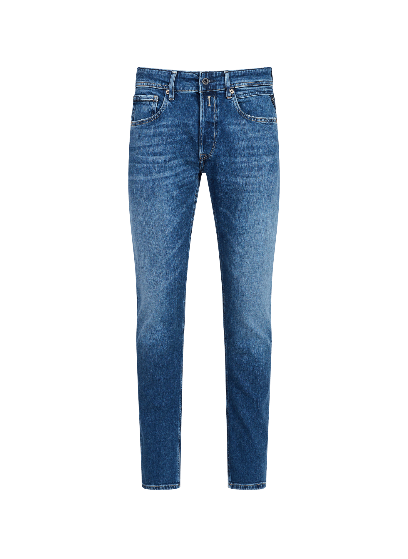 Rechte jeans van gemengd katoen REPLAY Blauw