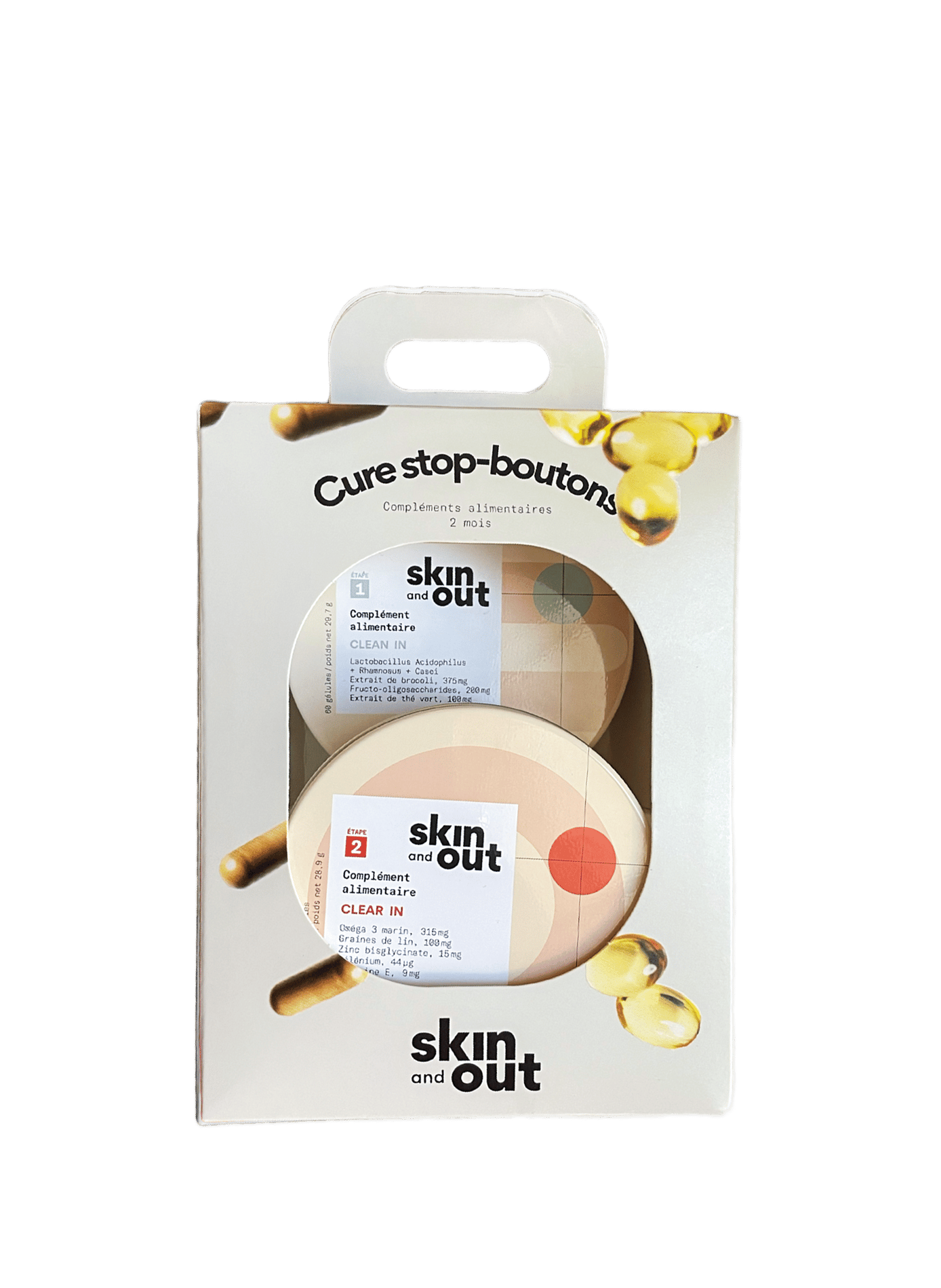 Akne Stop-Set - 2 Monate SKIN & OUT No color