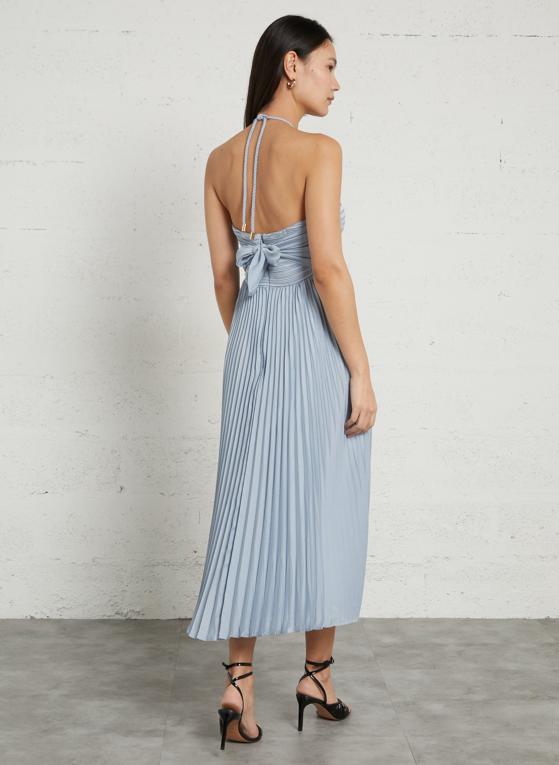 Robe midi bustier bonny MAISON 123 Bleu