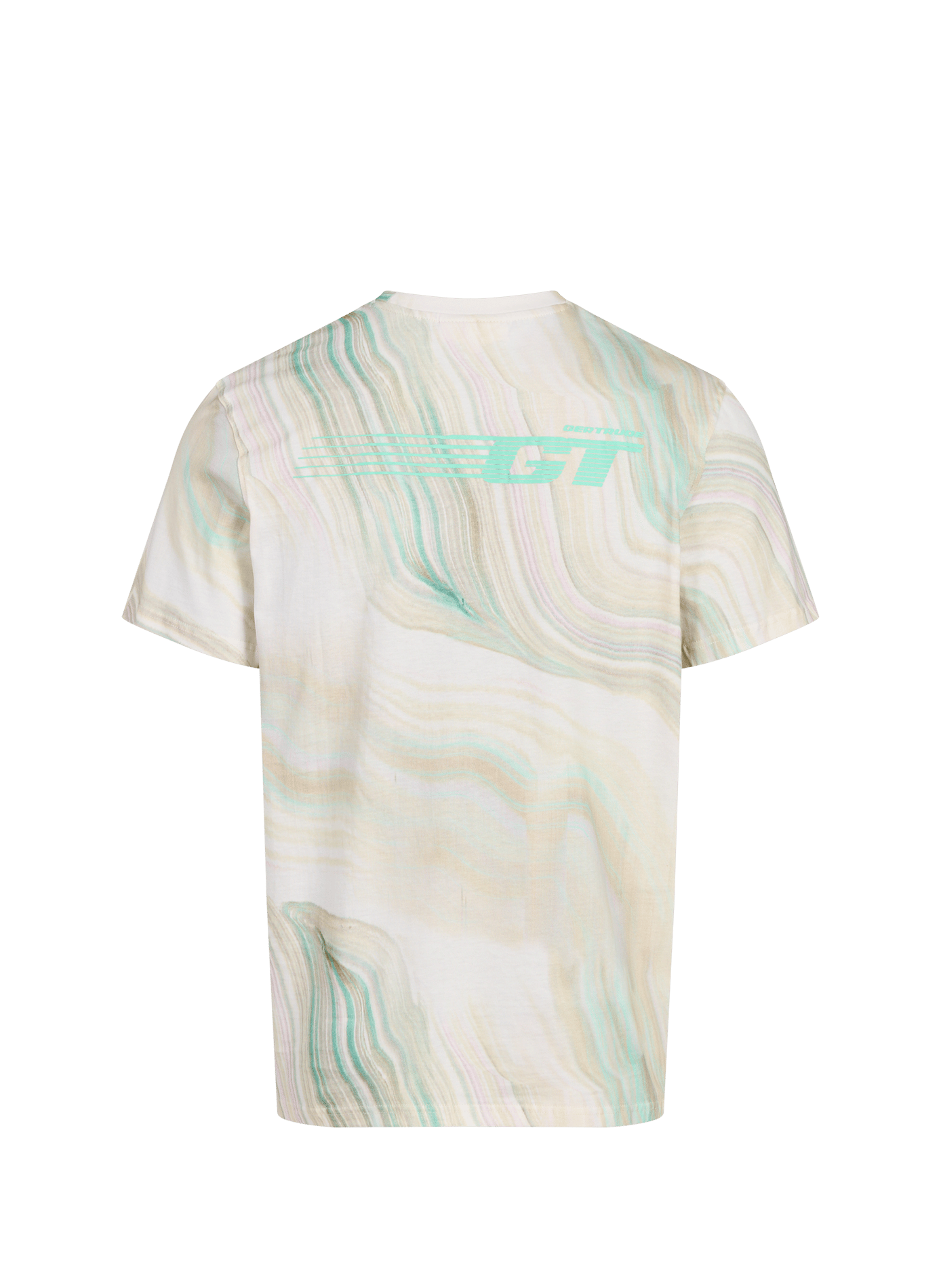 T-shirt droit imprimé en coton GERTRUDE ET GASTON Beige