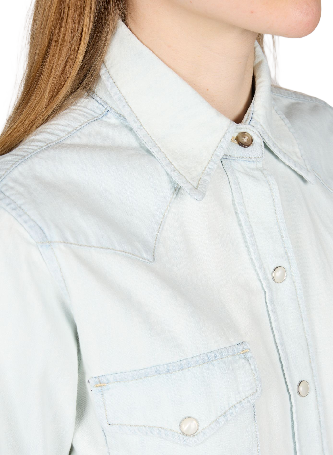 Solid button-down shirt A.P.C. Beige