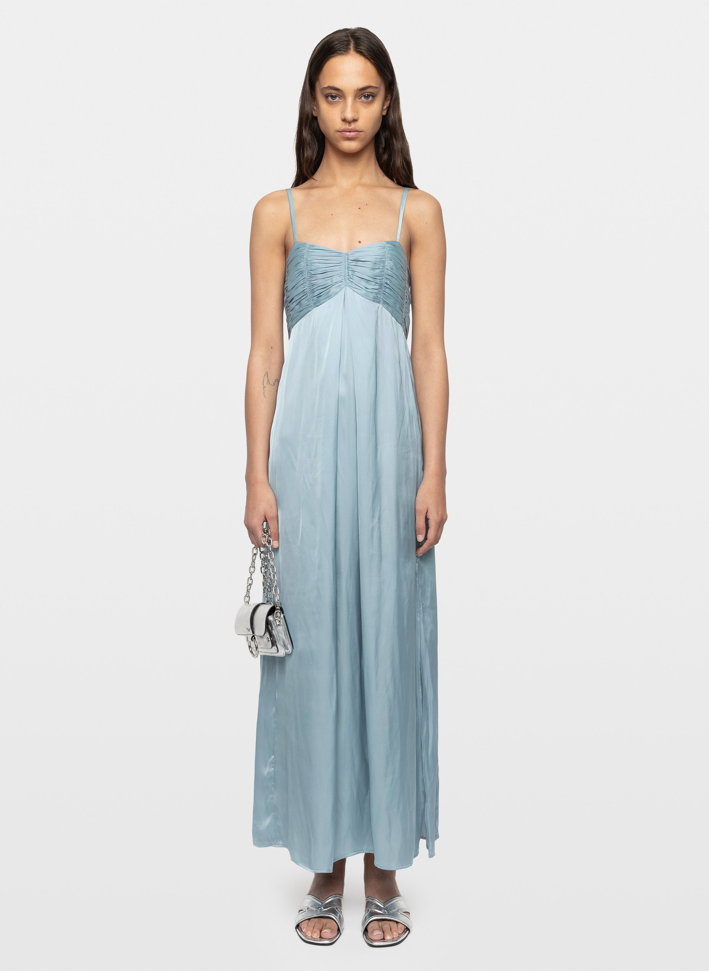 Robe longue ample fluide rippie ZADIG&VOLTAIRE Bleu