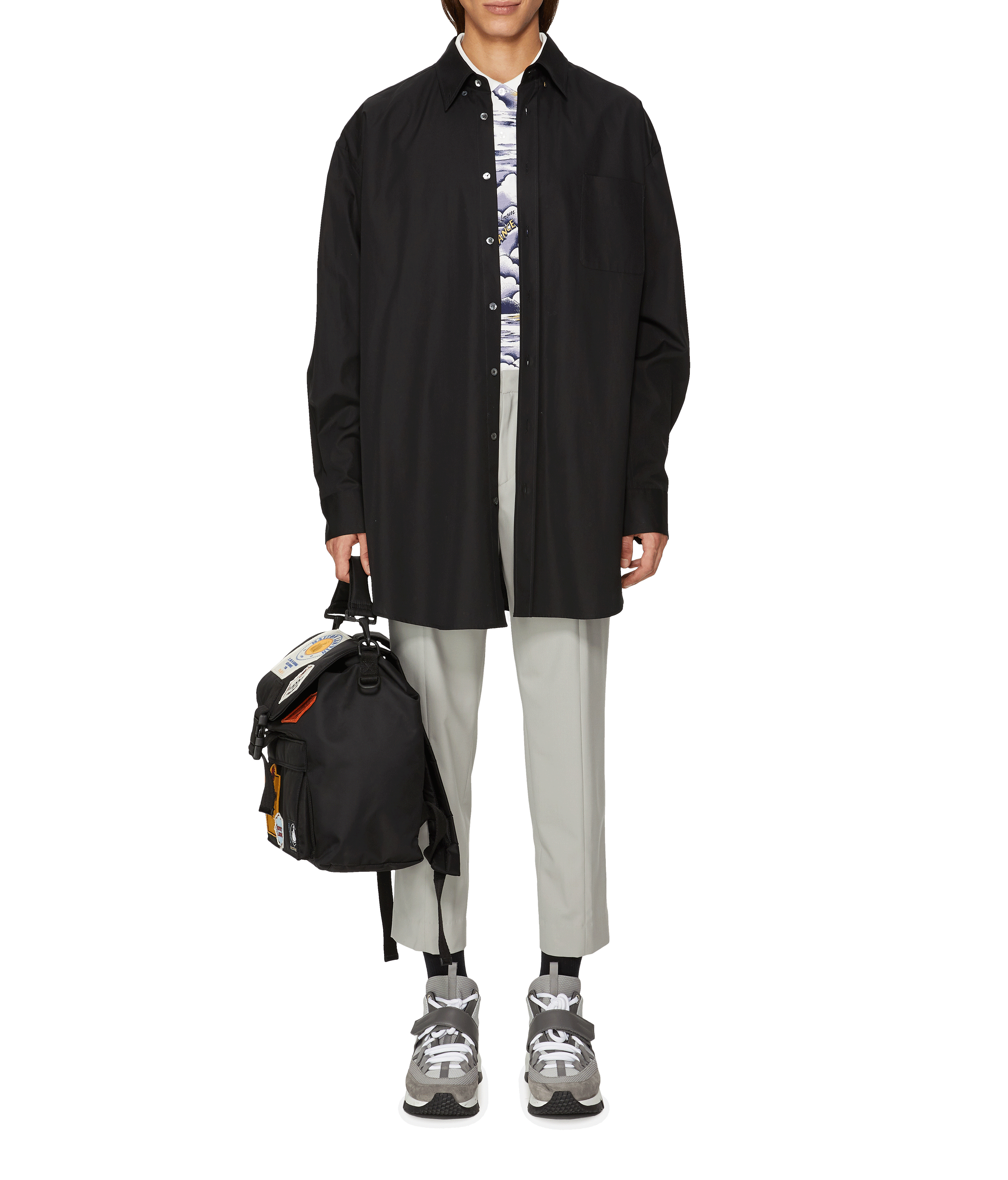 Oversized cotton shirt  MAISON MARGIELA Black