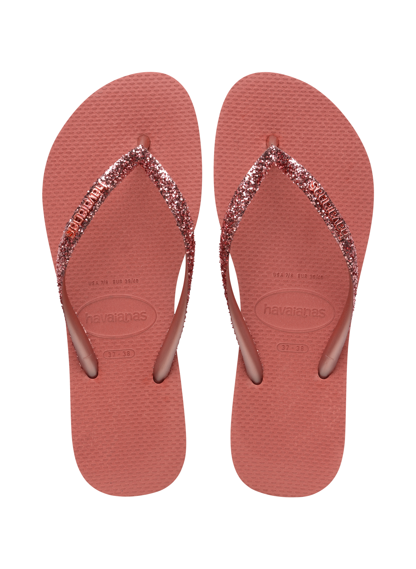 Tongs Glitter HAVAIANAS Rose