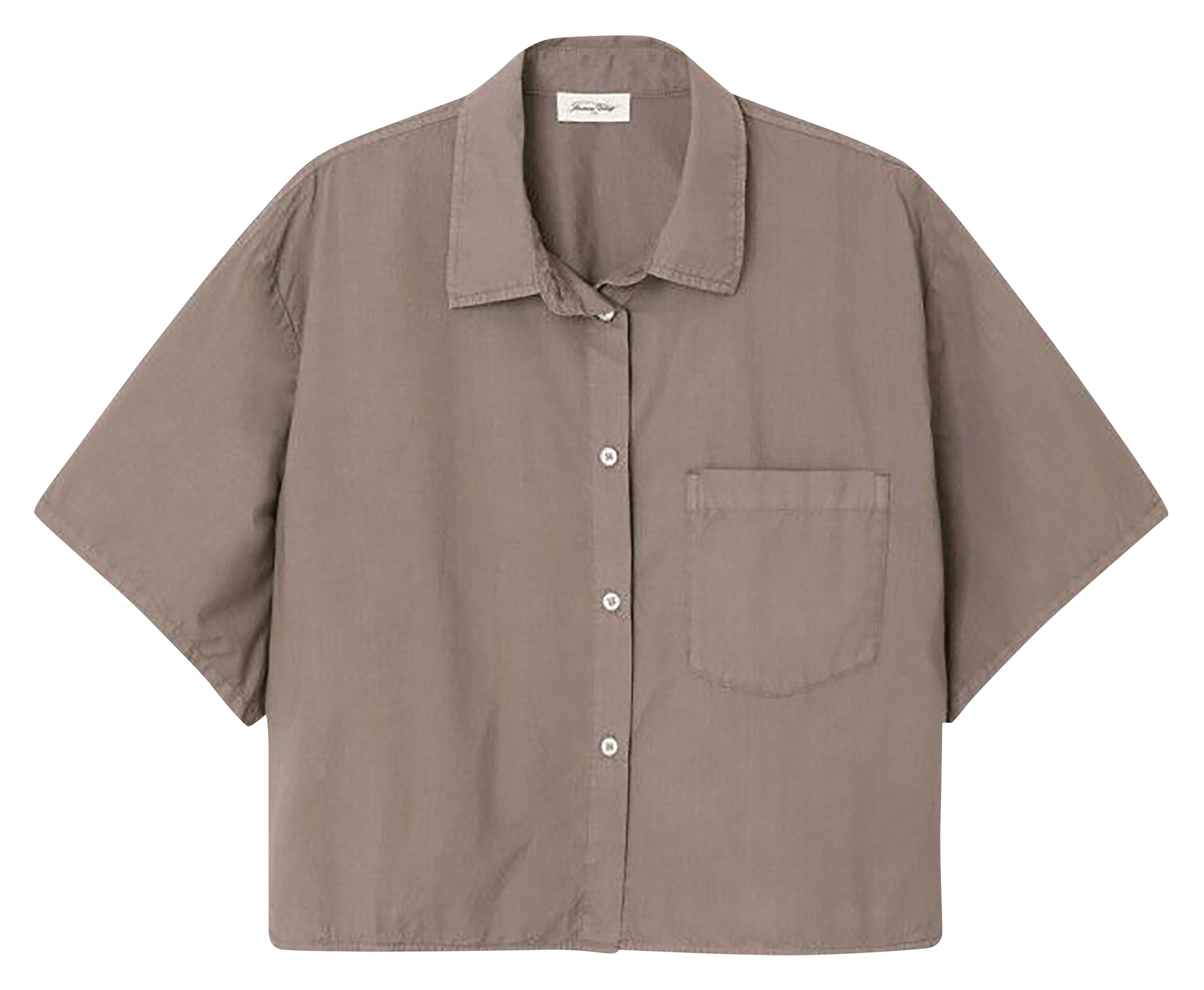 Chemise ample en coton bio bailow AMERICAN VINTAGE Gris
