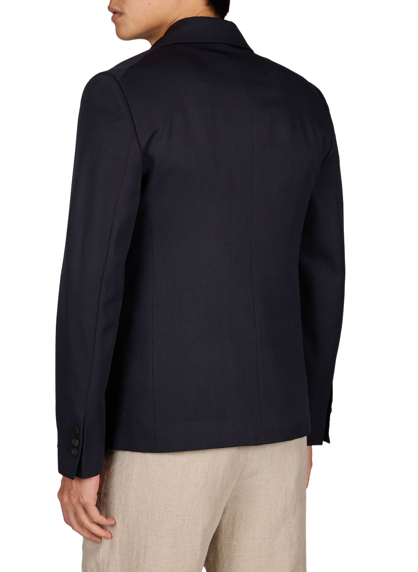 The Melo jacket with a tailored collar JACQUEMUS Blue