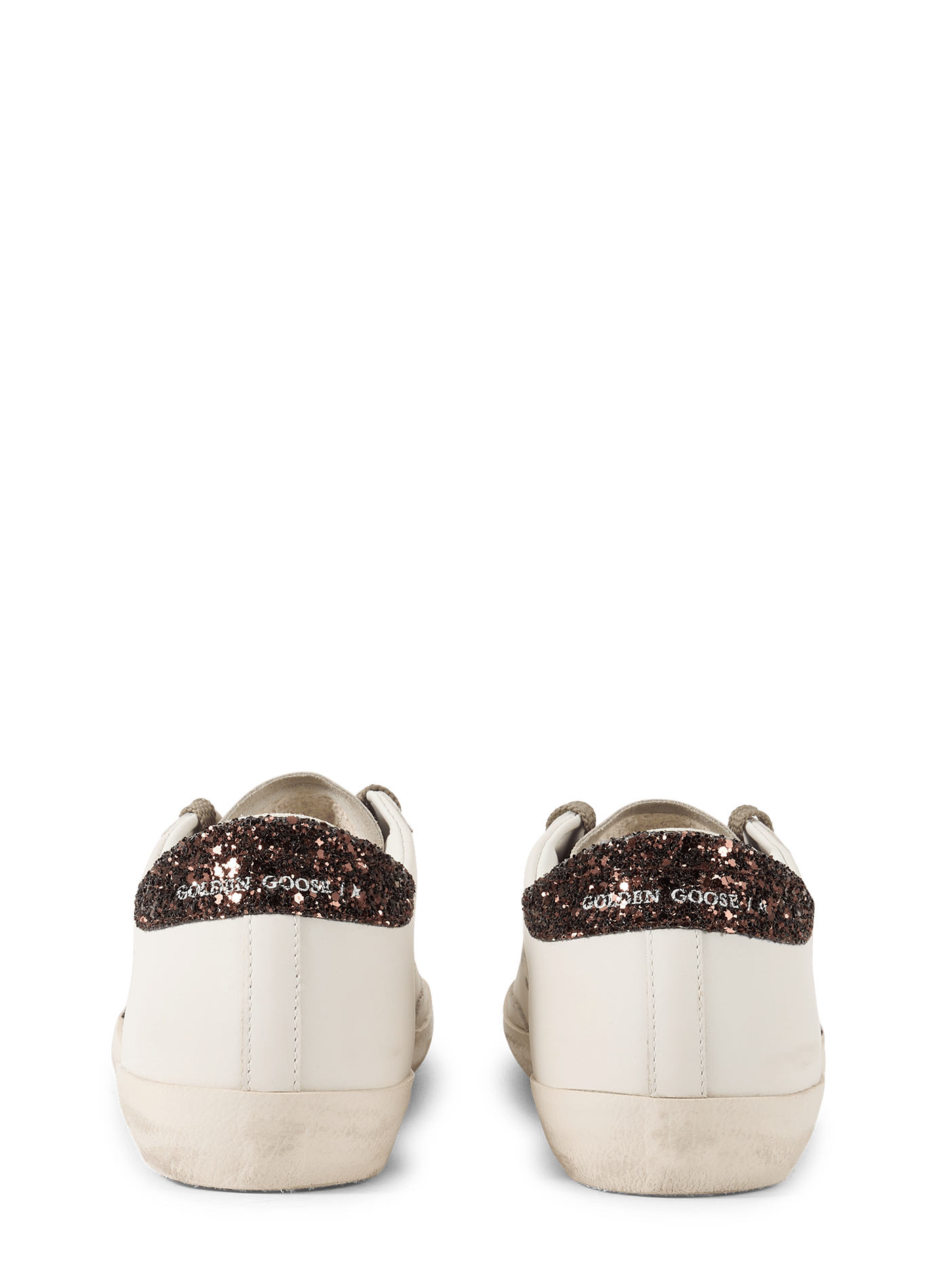 Sneakers con stella in pelle mista GOLDEN GOOSE Bianco