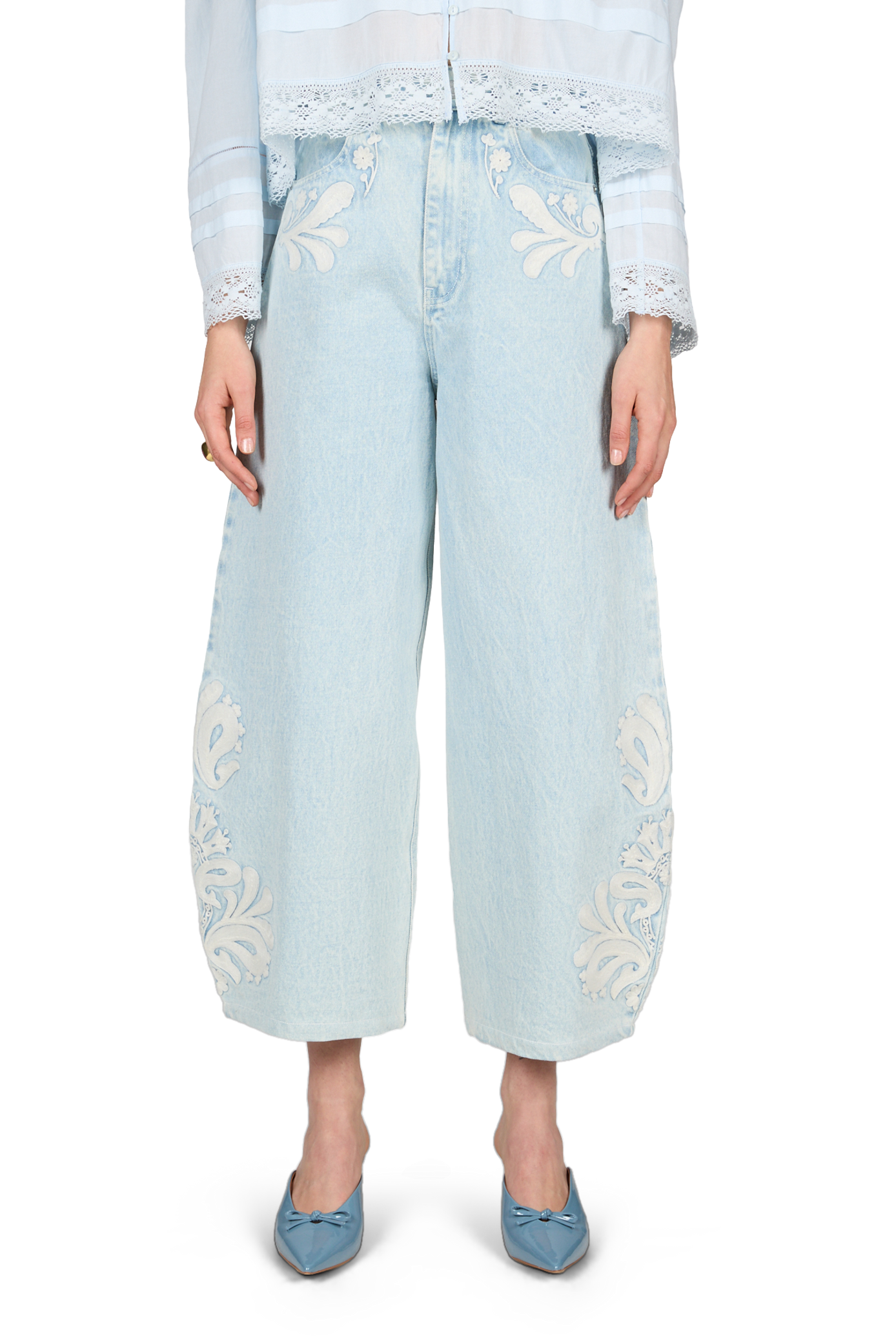 Jean mom en coton  BERENICE