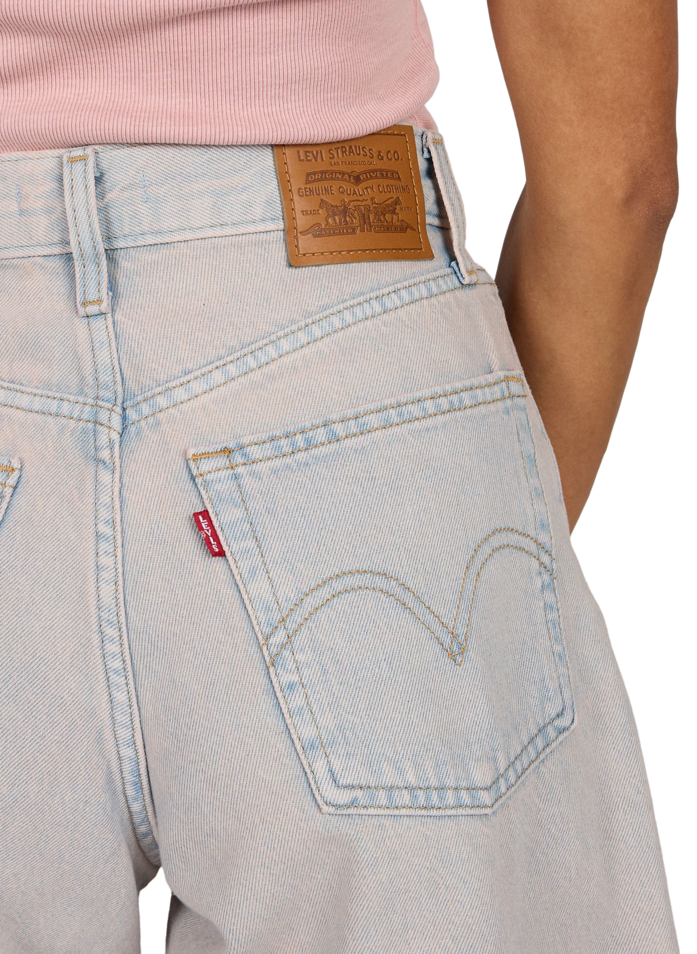 Kurze Jeans aus Baumwolle LEVI'S Rosa