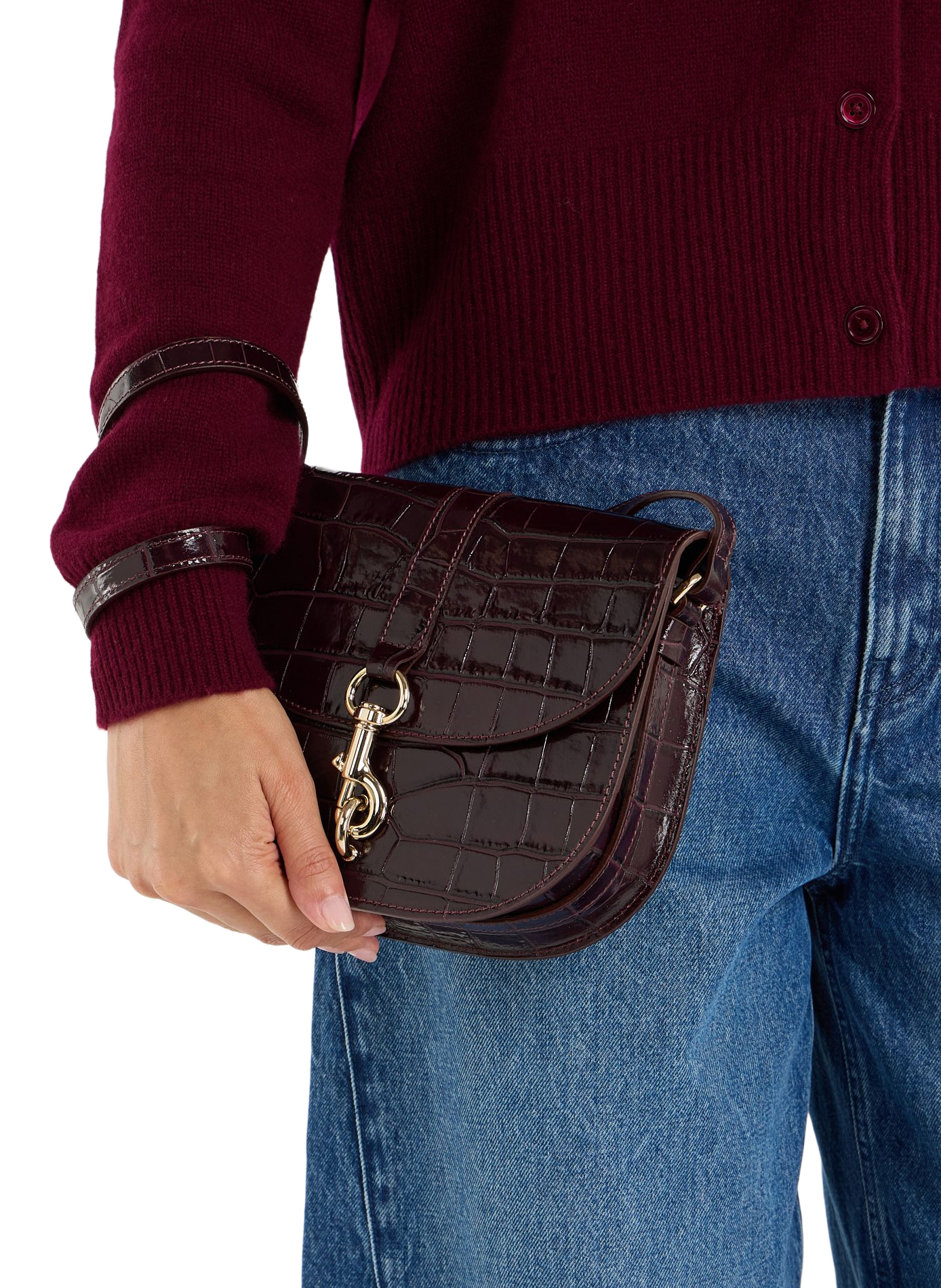 Sac bandoulière en cuir SAISON 1865 Rouge
