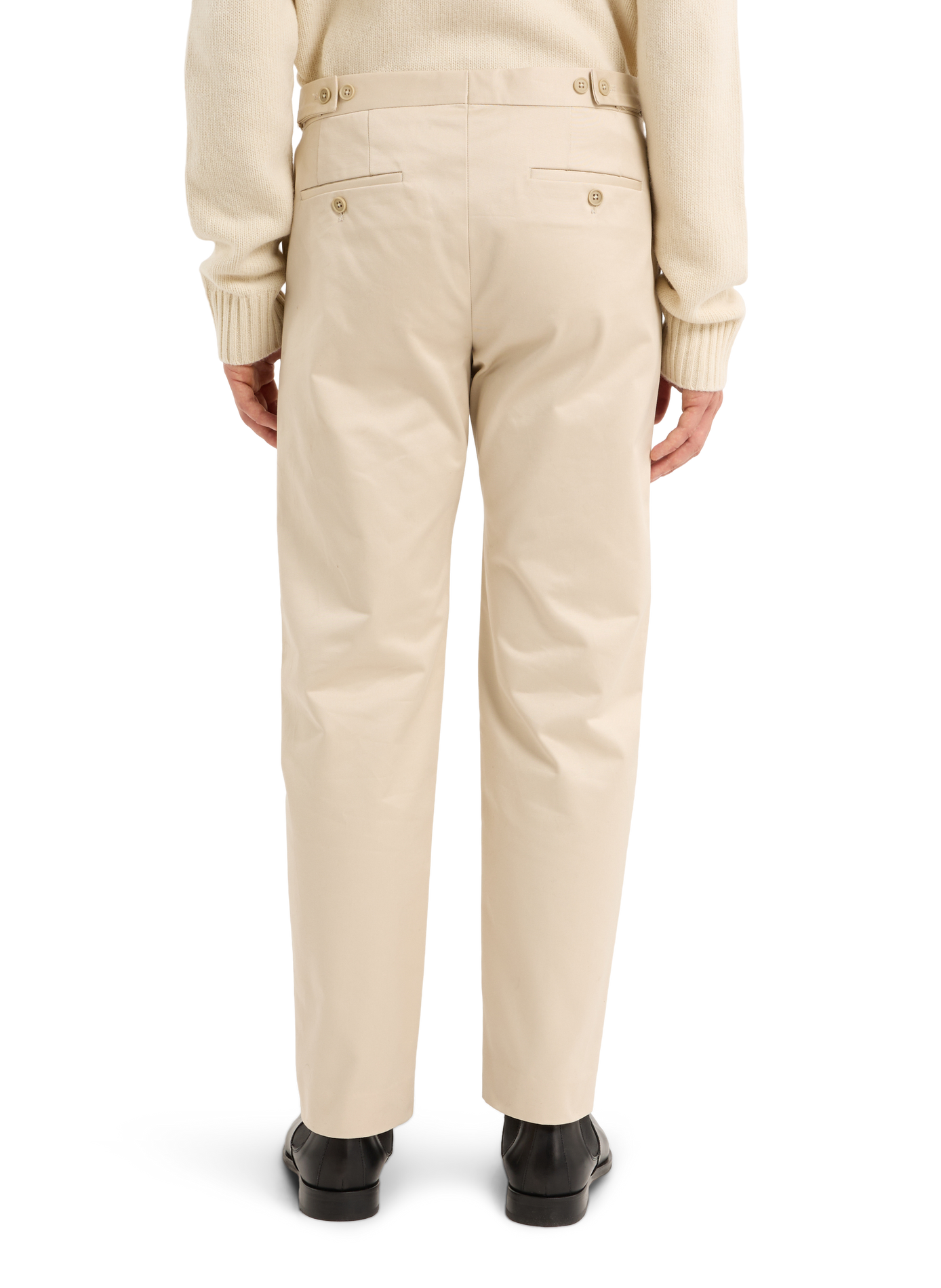 Pantalón de algodón, seda y cachemira SAISON 1865 Beige