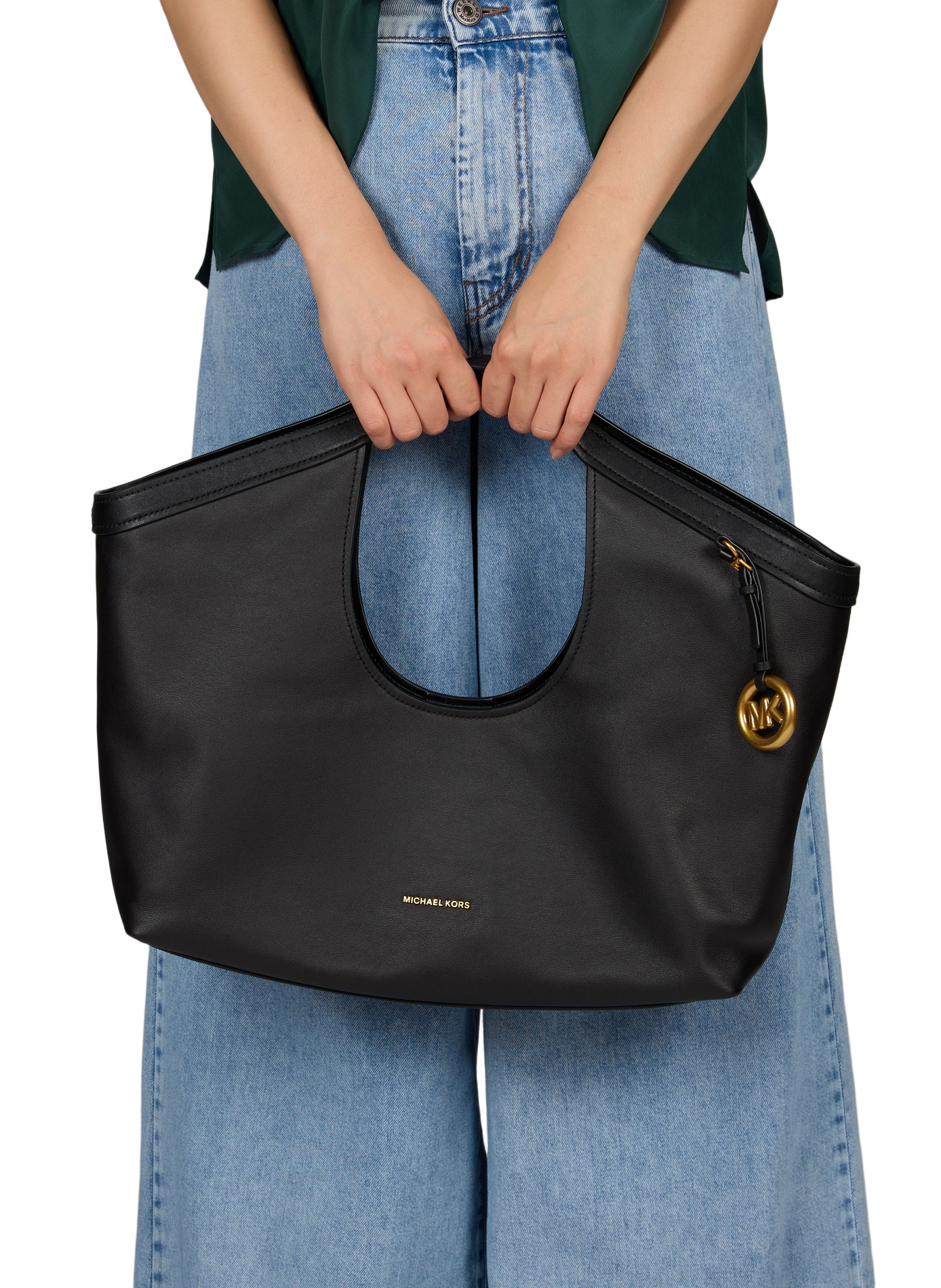 Haddie leather tote bag MICHAEL KORS Black
