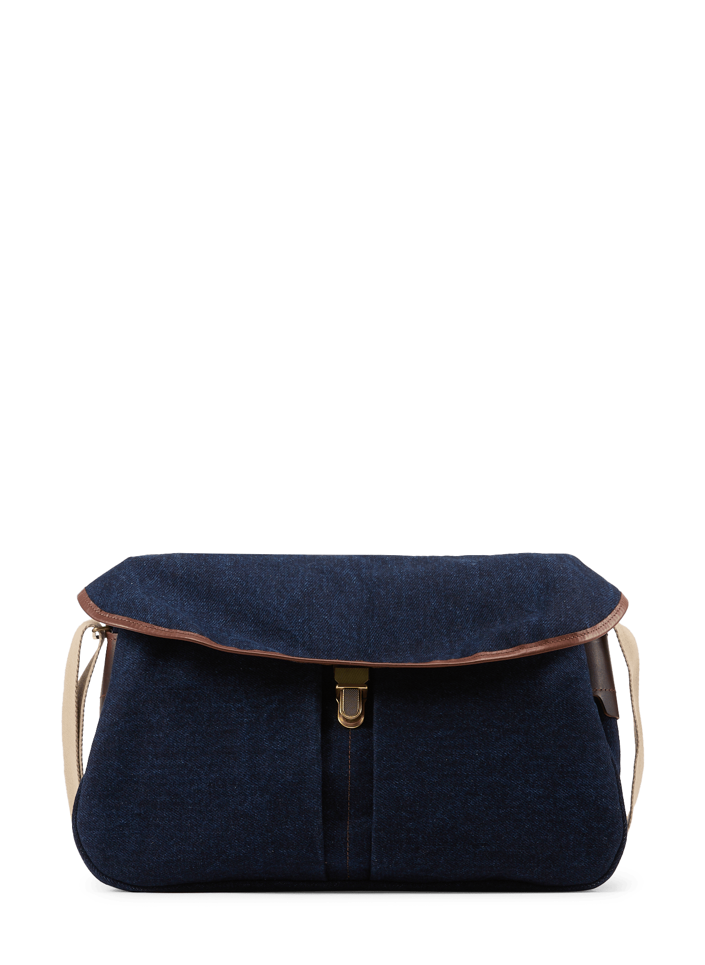 Crossbody denim bag in blended cotton BLEU DE CHAUFFE Blue