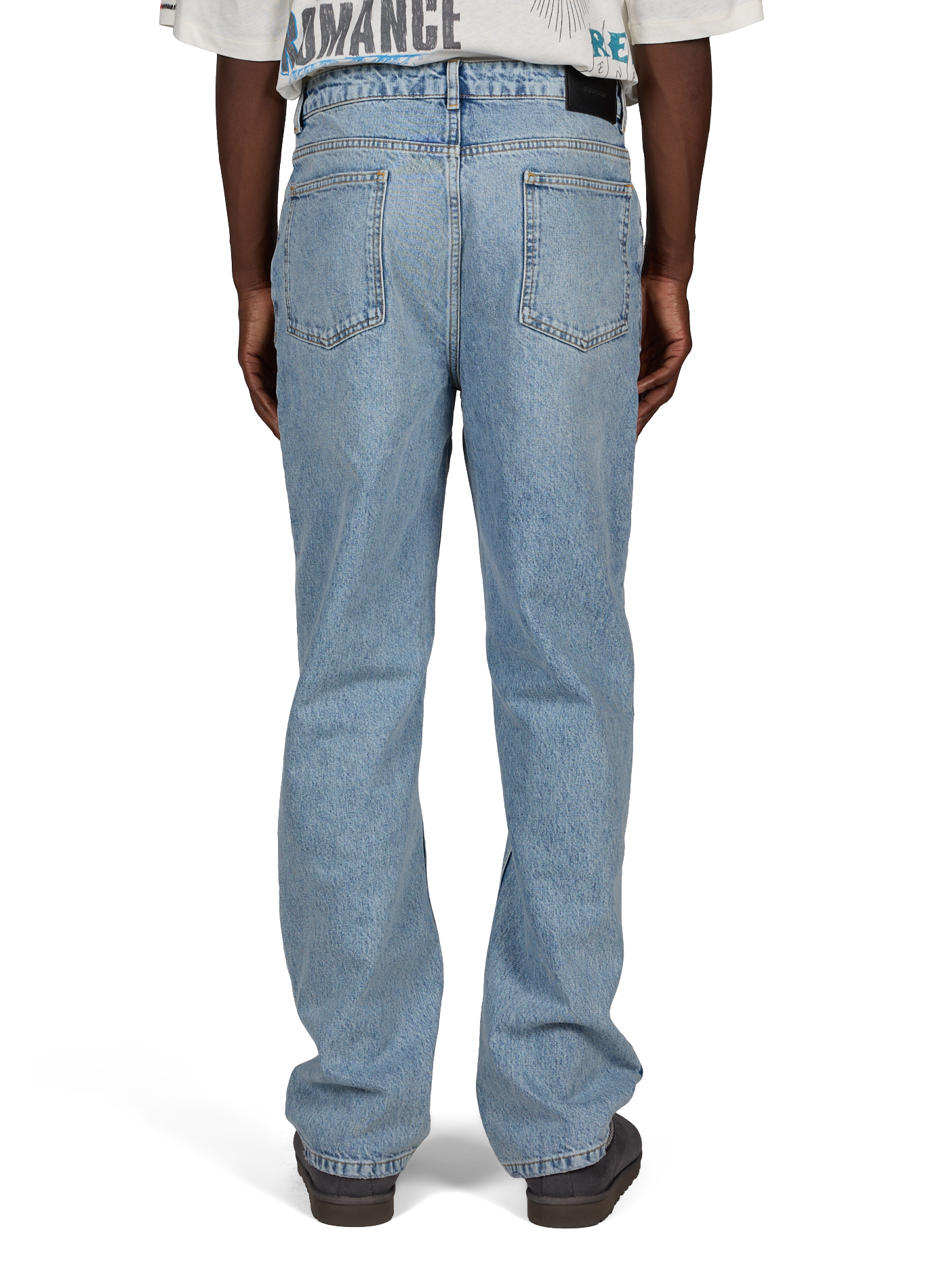 Gerade geschnittene blaue Jeans aus Baumwolle REPRESENT Blau