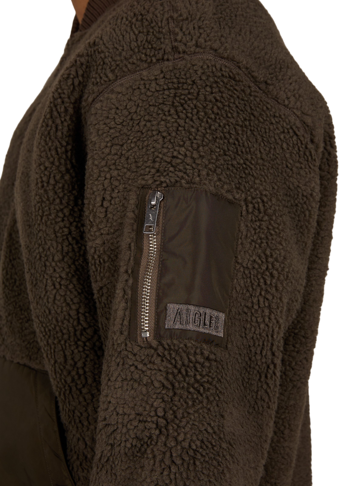 Flauschige Teddyweste mit Kragen AIGLE Braun