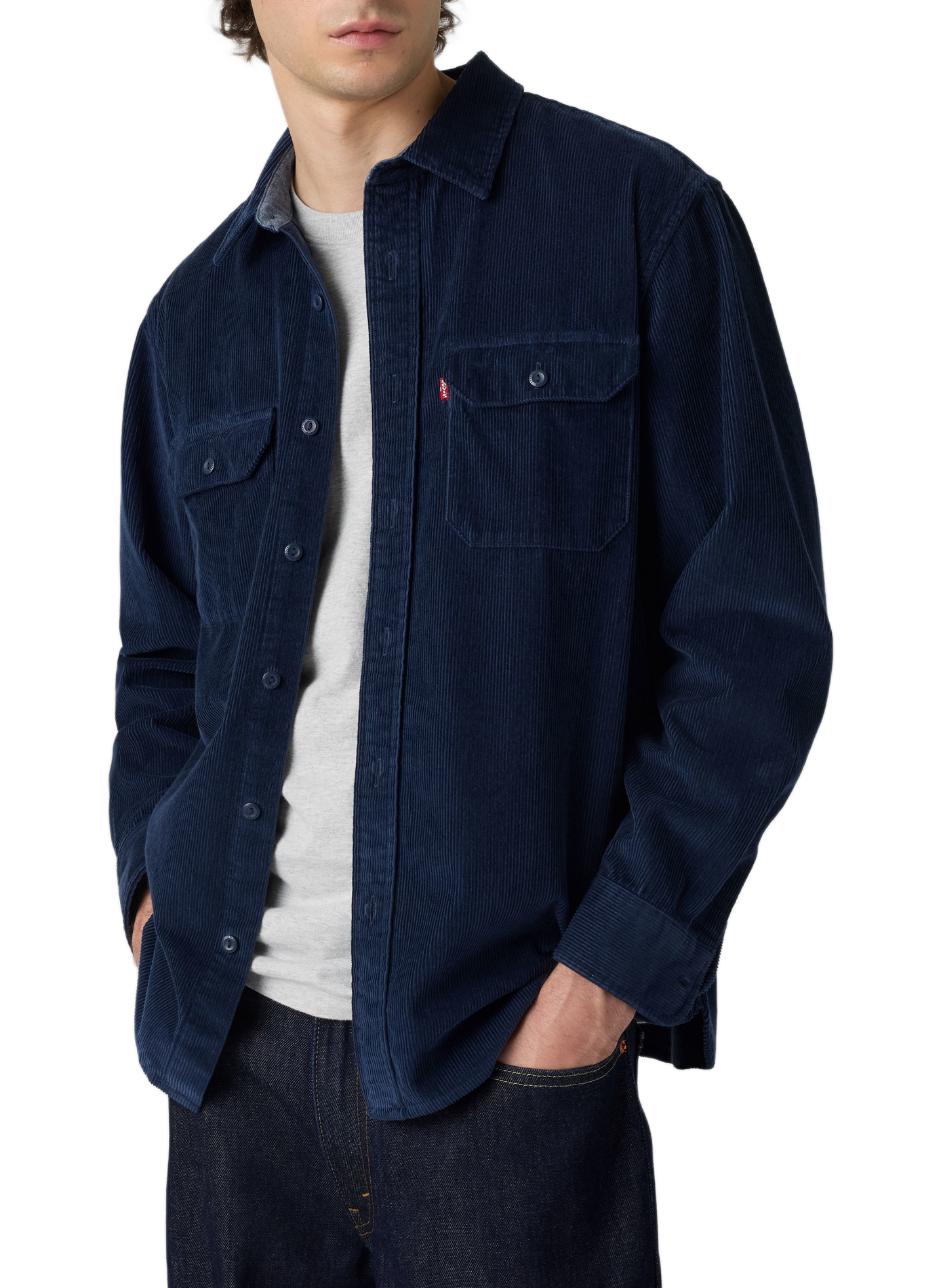Weißes Overshirt LEVI'S Blau