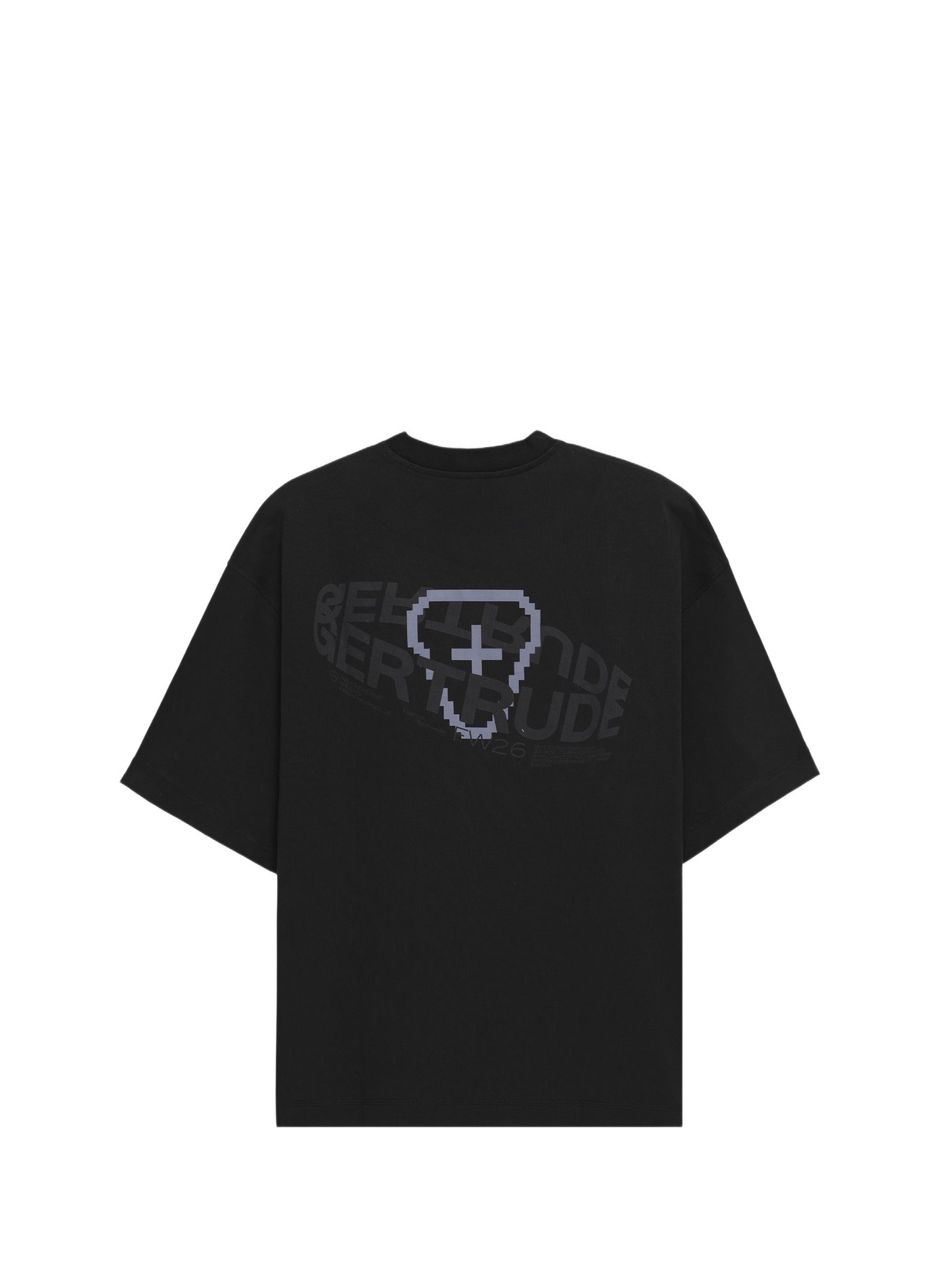 Oversized T-shirt van katoen GERTRUDE Zwart