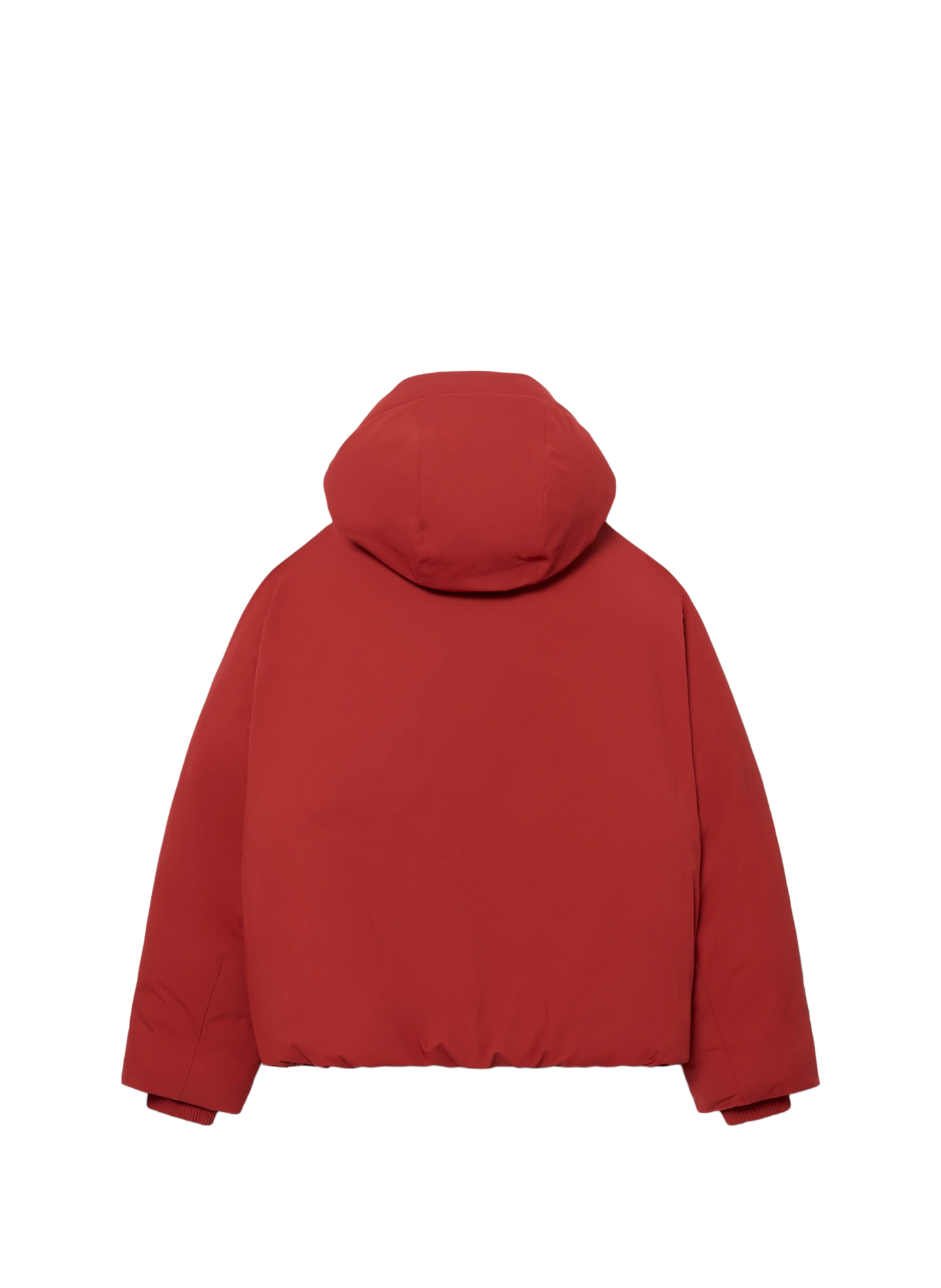 Gepolsterte Jacke mit einfarbiger Kapuze LACOSTE Rot