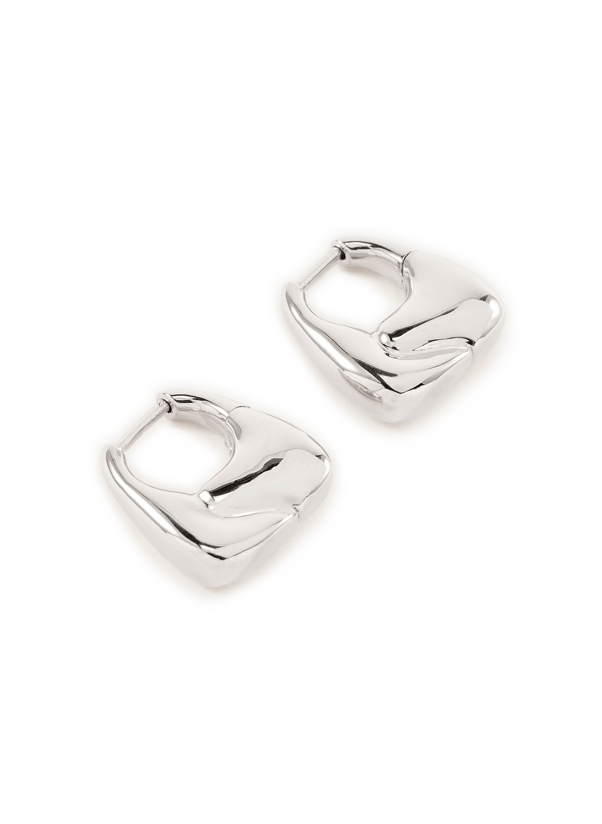 Boucles d'oreilles Weekender Huggie en argent MARIA BLACK Argent