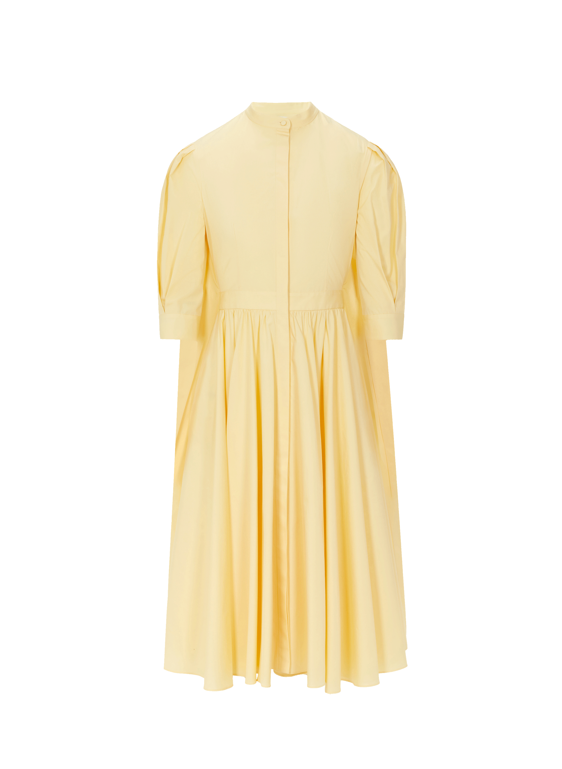 Robe midi évasée en coton