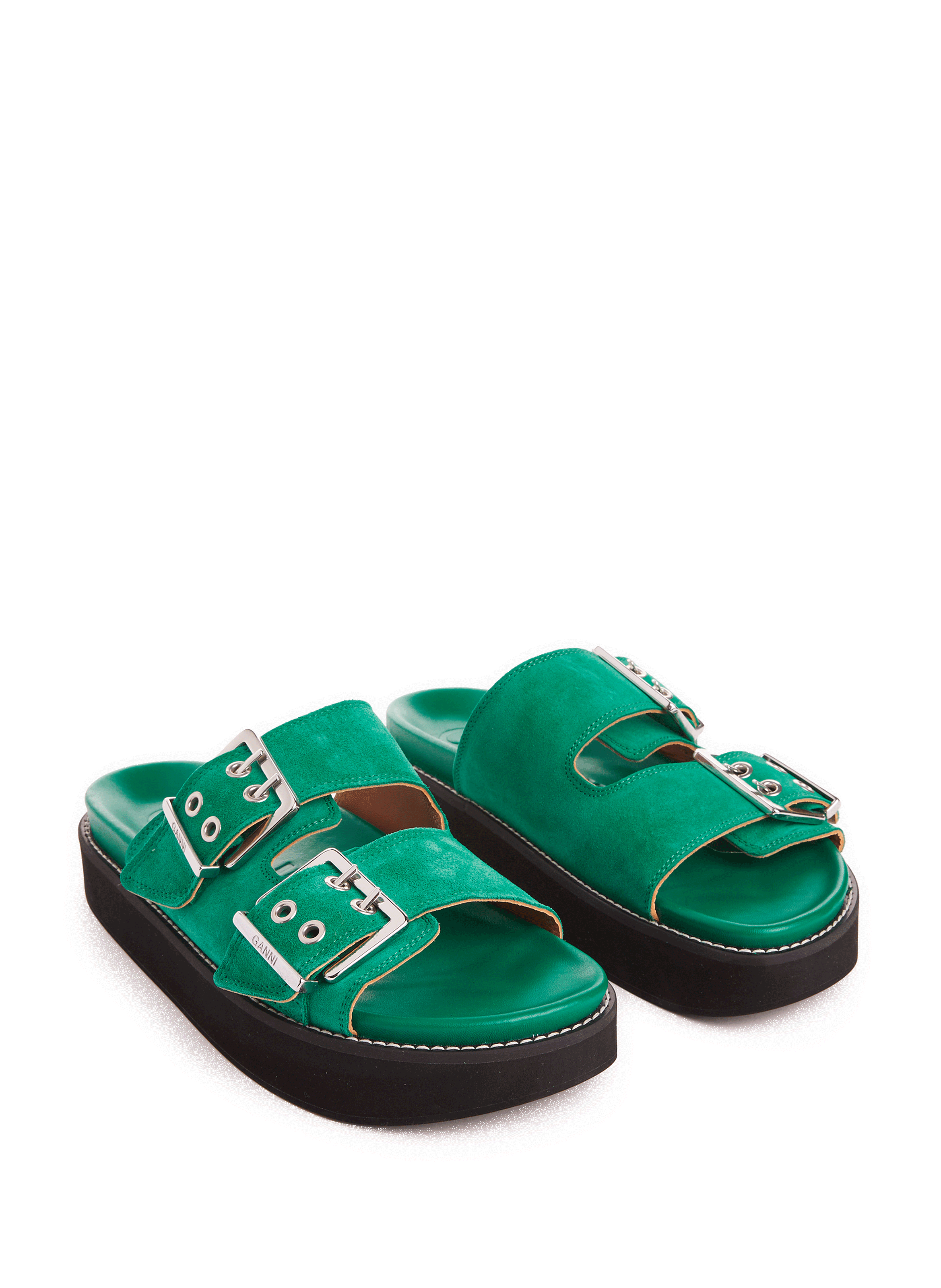 Sandales à plateforme en cuir