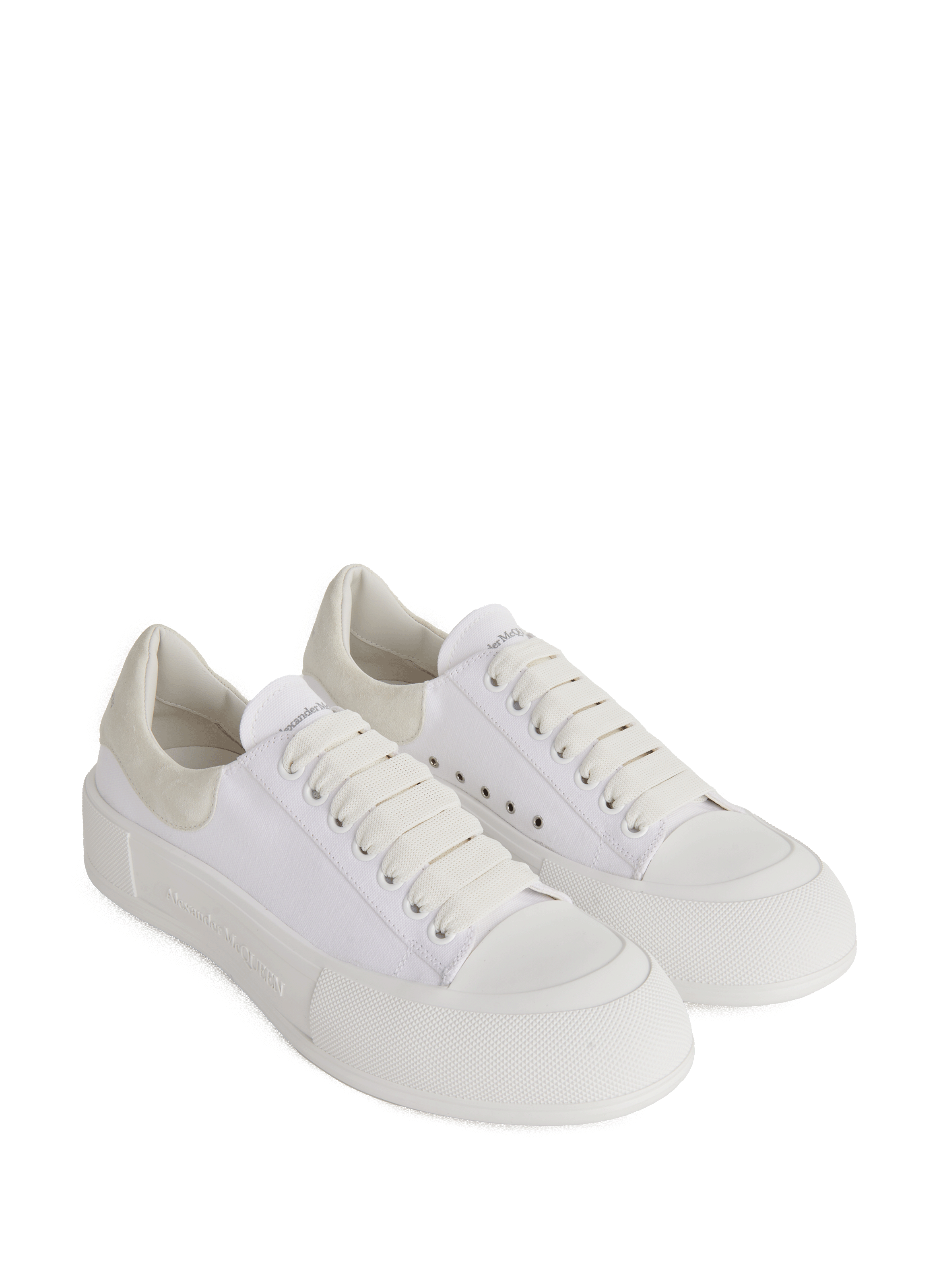 Baskets Deck tissées  ALEXANDER MCQUEEN Blanc