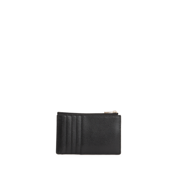 Furla Leather Card Holder In Black